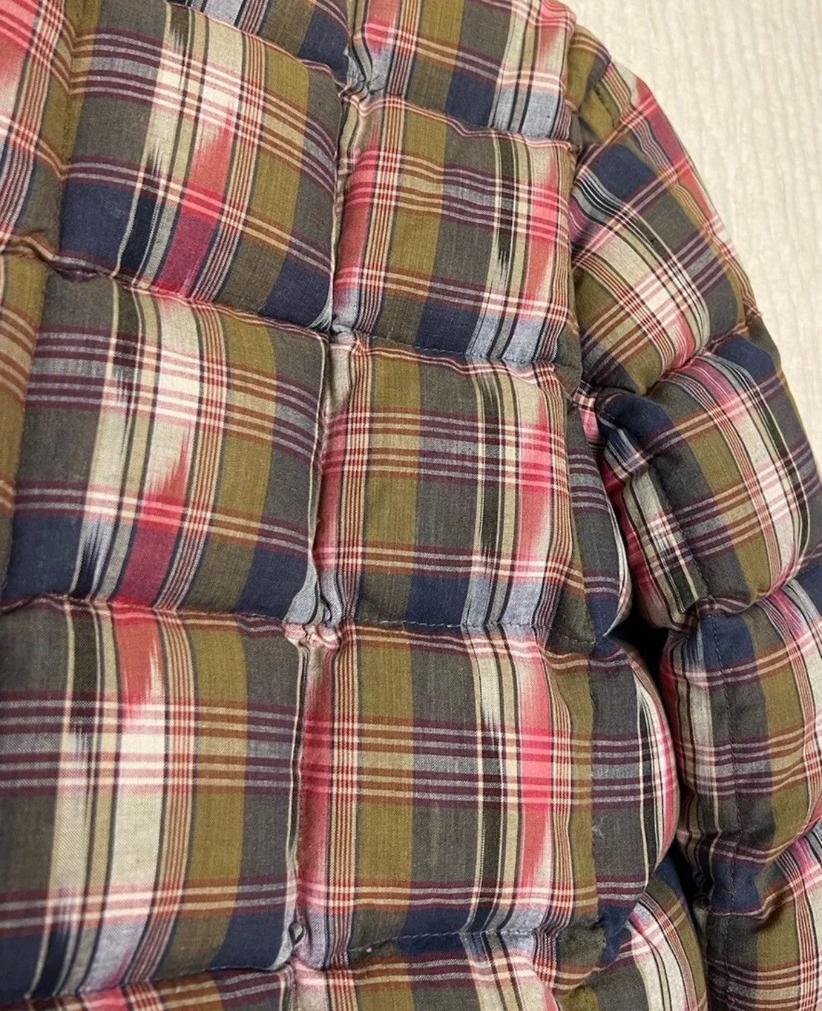 Billionaire Boys Club × Crescent Down Works Crescent Down Works x BBC Mens L Madras Snap Puffer Jacket Size US L / EU 52-54 / 3 - 9 Thumbnail