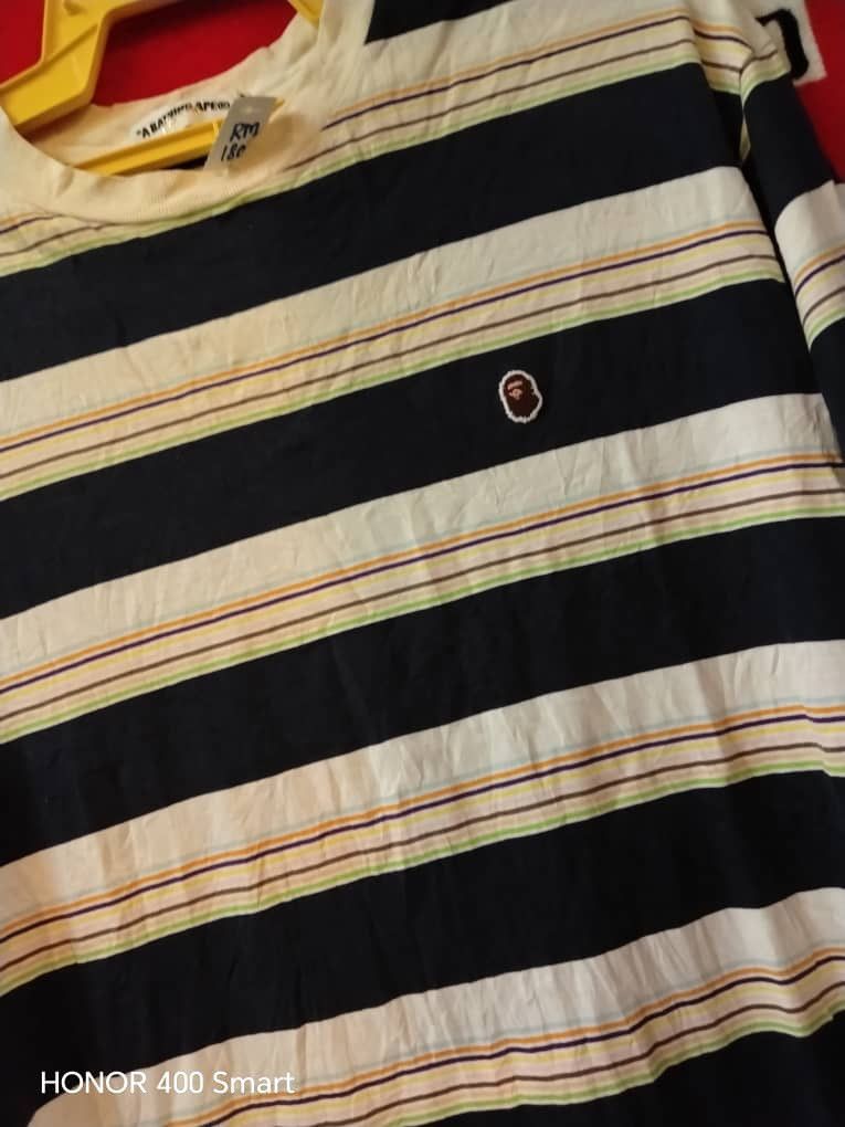 Bape Bathing Ape Classic striped long Sleeve Size US L / EU 52-54 / 3 - 3 Thumbnail