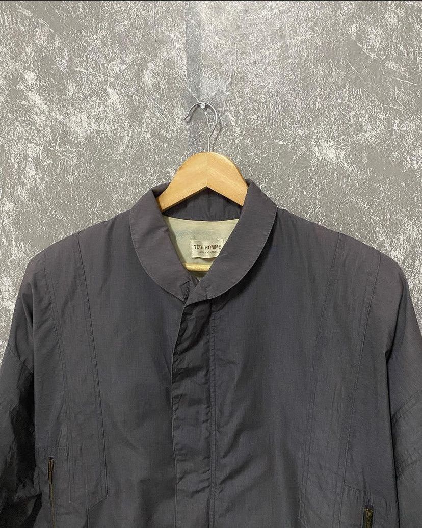 Issey Miyake × Japanese Brand × Tete Homme Vtg Tete Homme Bomber Jacket Size US L / EU 52-54 / 3 - 3 Thumbnail