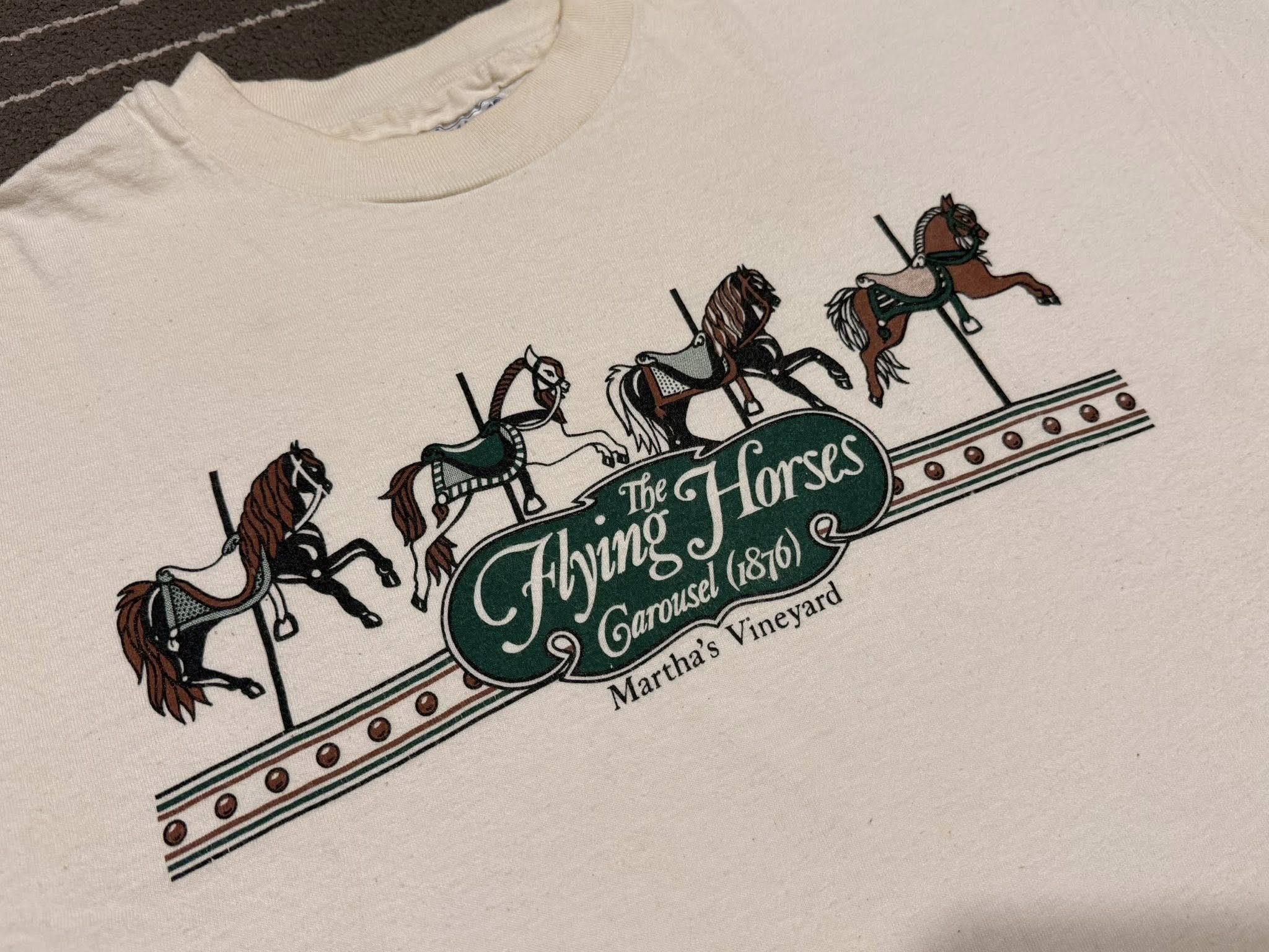 Vintage Vintage The Flying Horses HANES TEE M 1612 Size US M / EU 48-50 / 2 - 5 Thumbnail