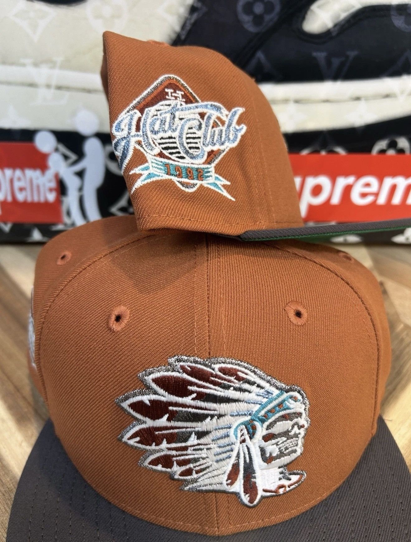 Hat Club New Era Hat Club Skull Chief Dia De Los Muertos Rust 7 1/4 Size ONE SIZE - 3 Thumbnail