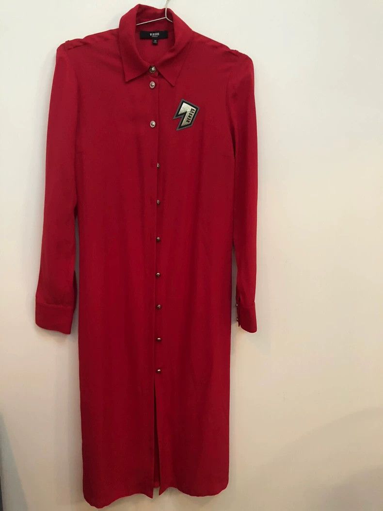 Versace Versace Trench coat backless slit trench coat cardigan dre Size S / US 4 / IT 40 - 1 Thumbnail