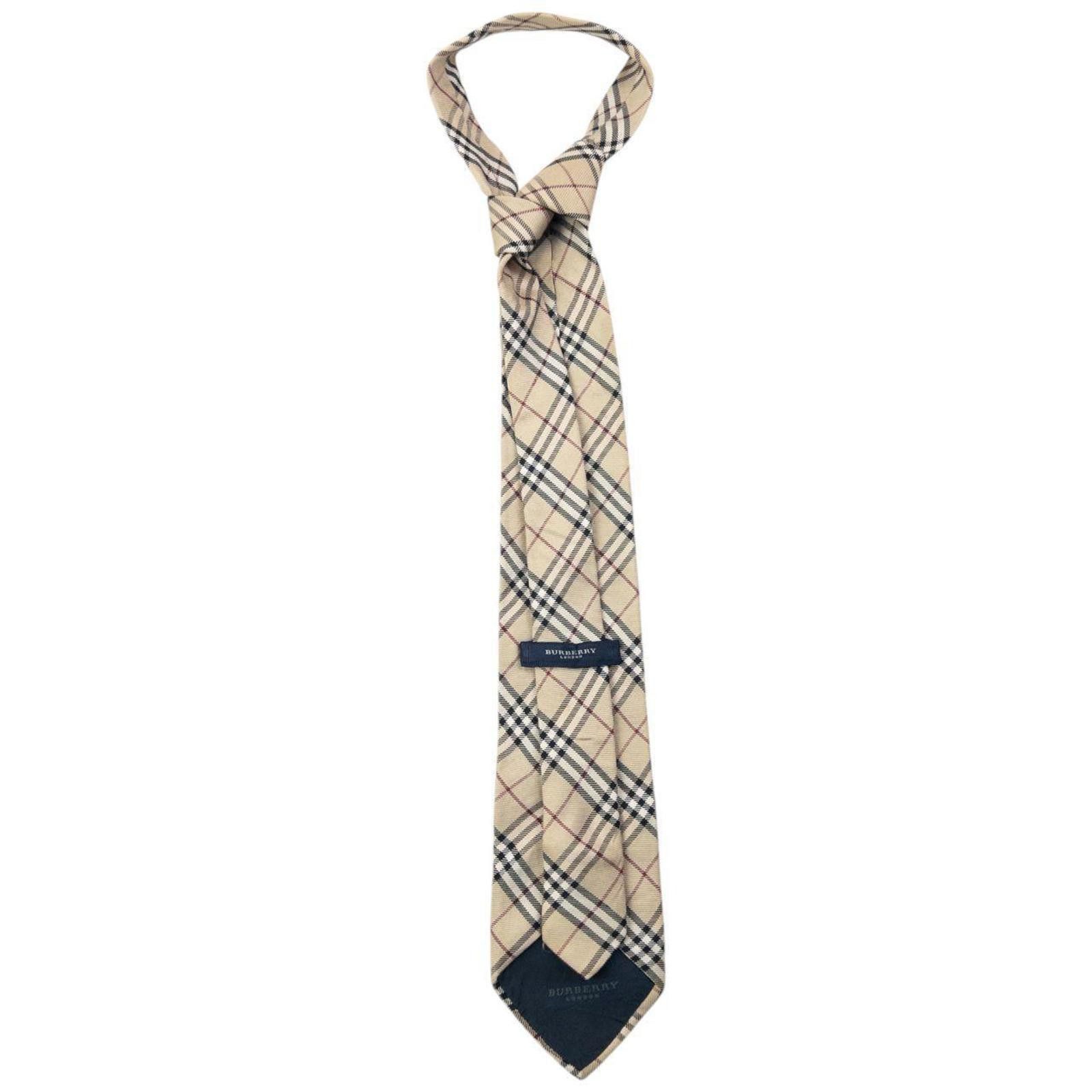 Burberry Vintage 2000s Burberry Nova Check Silk Tie Size ONE SIZE - 2 Thumbnail