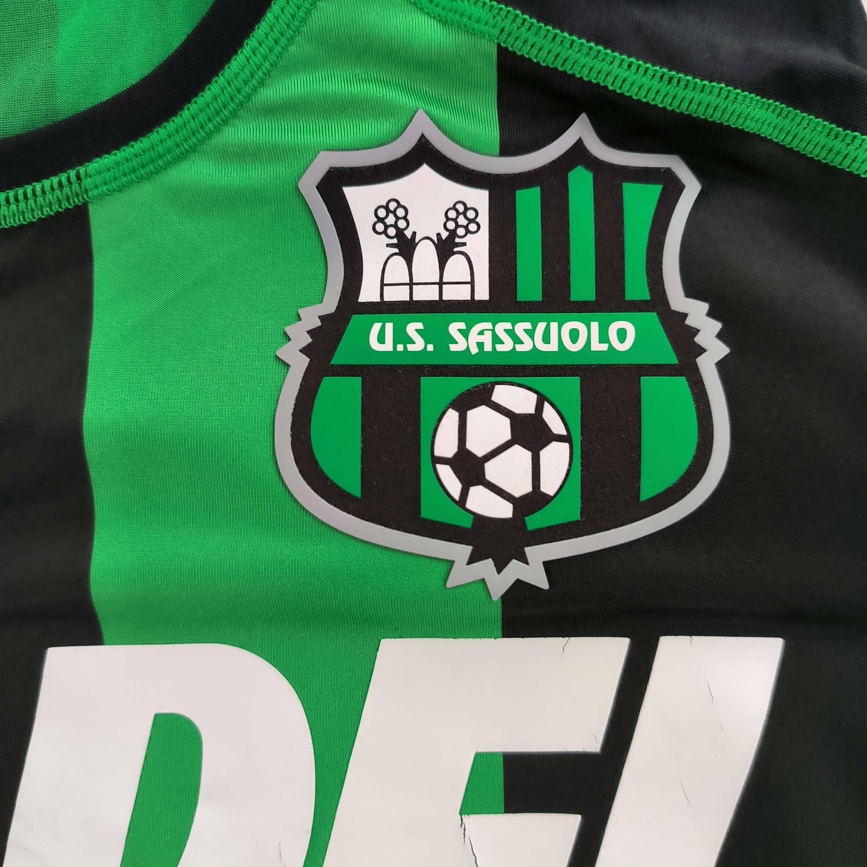 Kappa Sassuolo 2016-17 Kappa home player issue football jersey L Size US L / EU 52-54 / 3 - 4 Thumbnail
