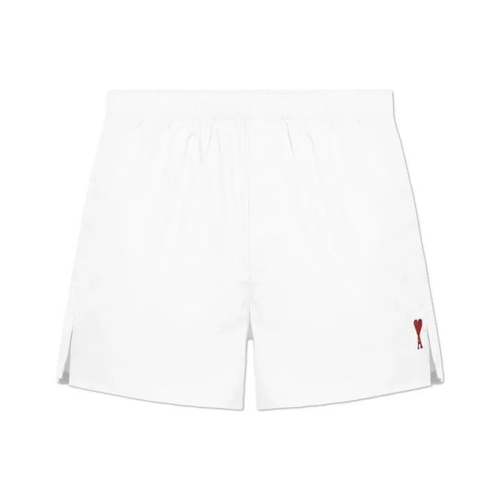 AMI AMIPARIS Logo Print White Casual Shorts 0079 Size US 30 / EU 46 - 1 Thumbnail