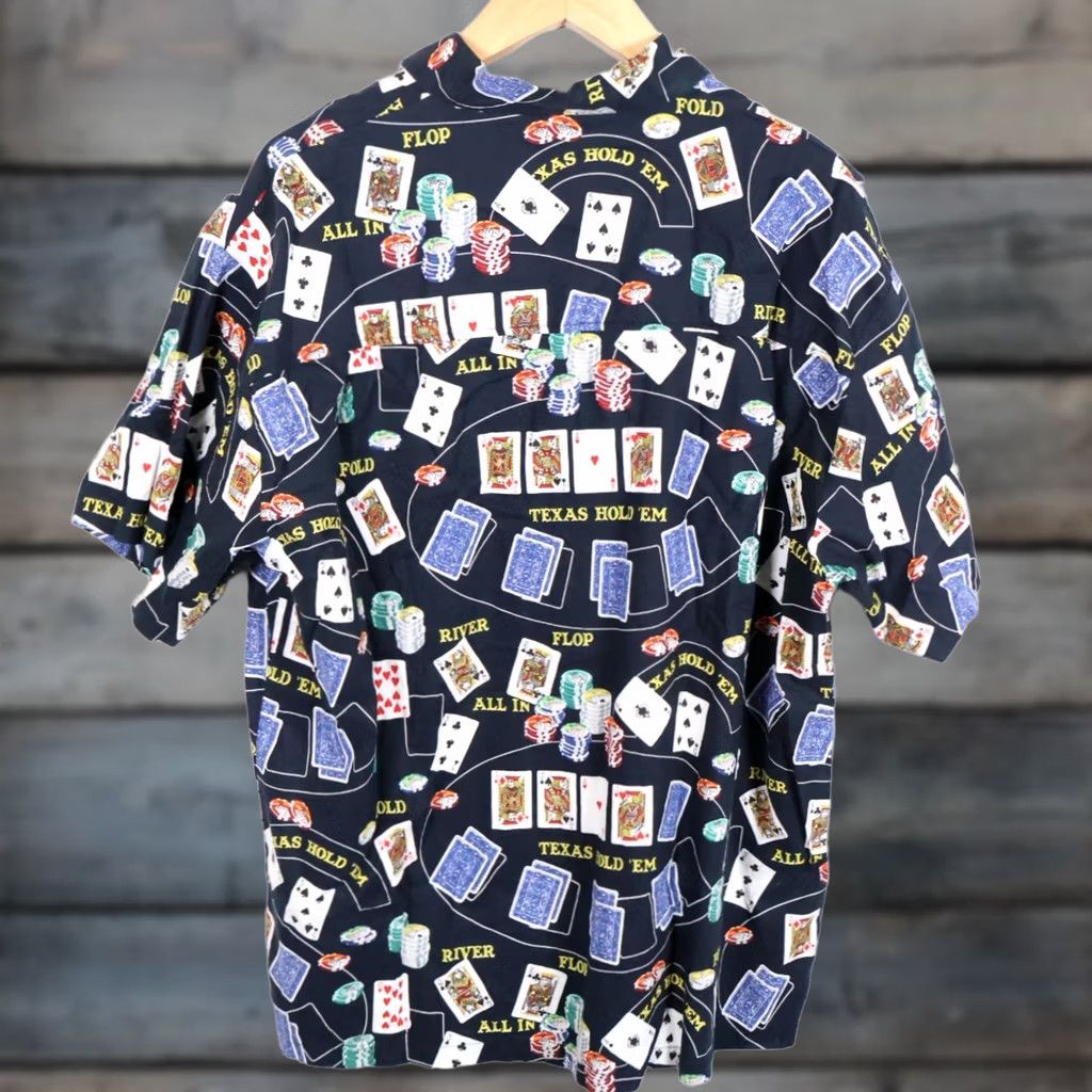 Vintage VINTAGE Lake Matley 90s Poker Shirt Men 2XL Black AOP Geometric Pattern VTG Size US XXL / EU 58 / 5 - 1 Thumbnail