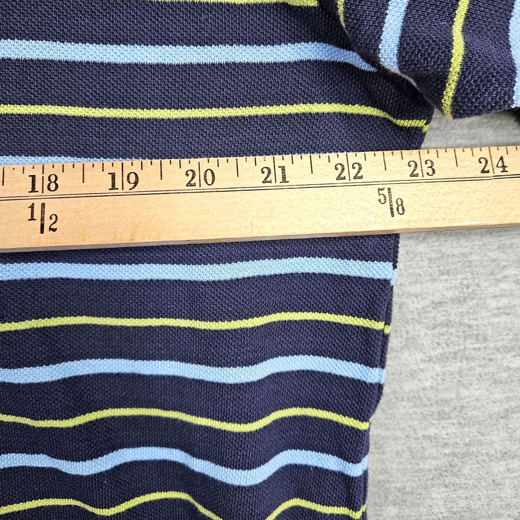 Vintage RedHead Polo Shirt Adult L Navy Green blue Stripes Collared Pullover Mens Size US L / EU 52-54 / 3 - 3 Thumbnail