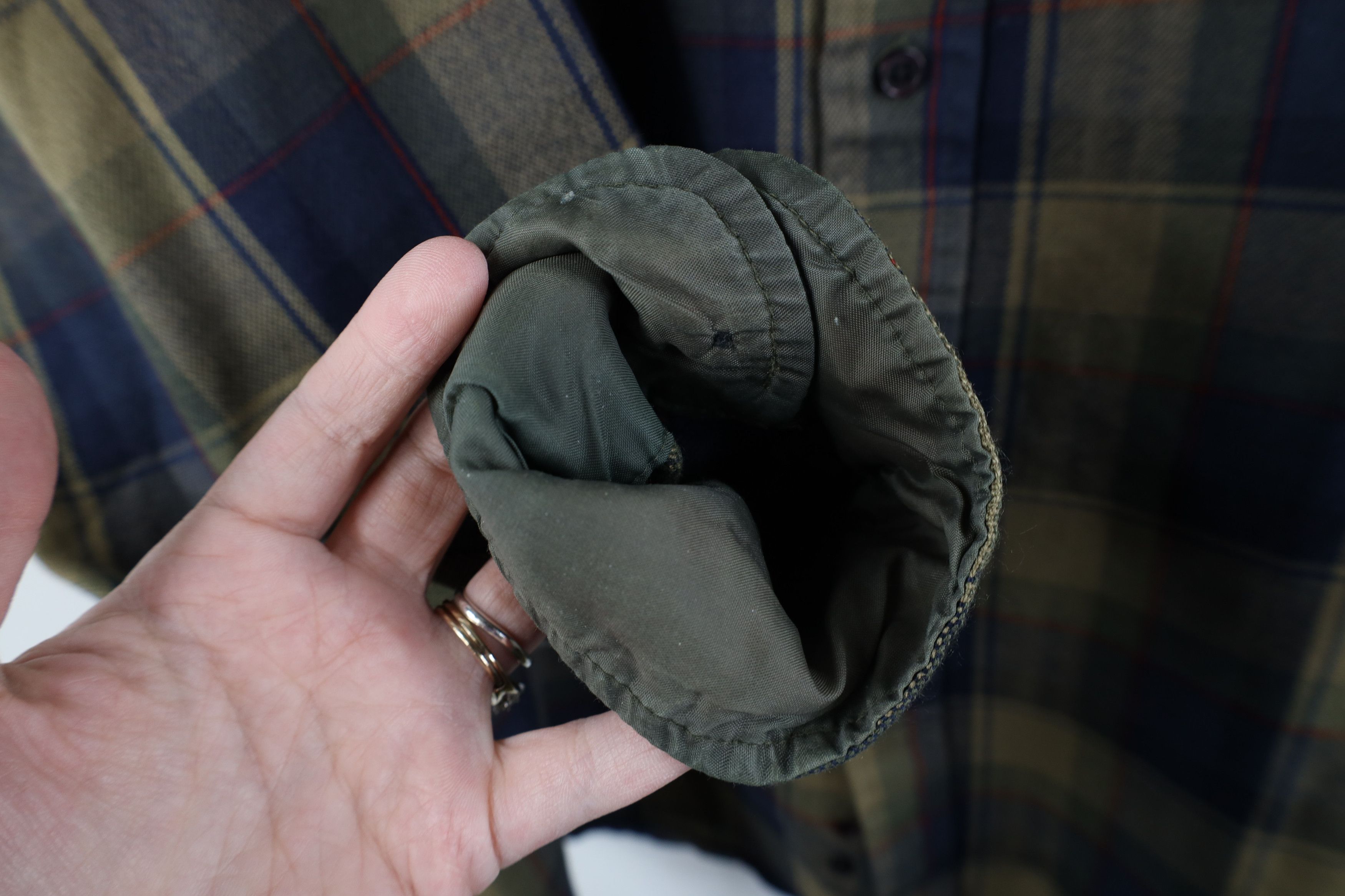 Vintage Vintage 80s 90s Streetwear Knit Collared Button Shirt Plaid Size US XL / EU 56 / 4 - 7 Thumbnail