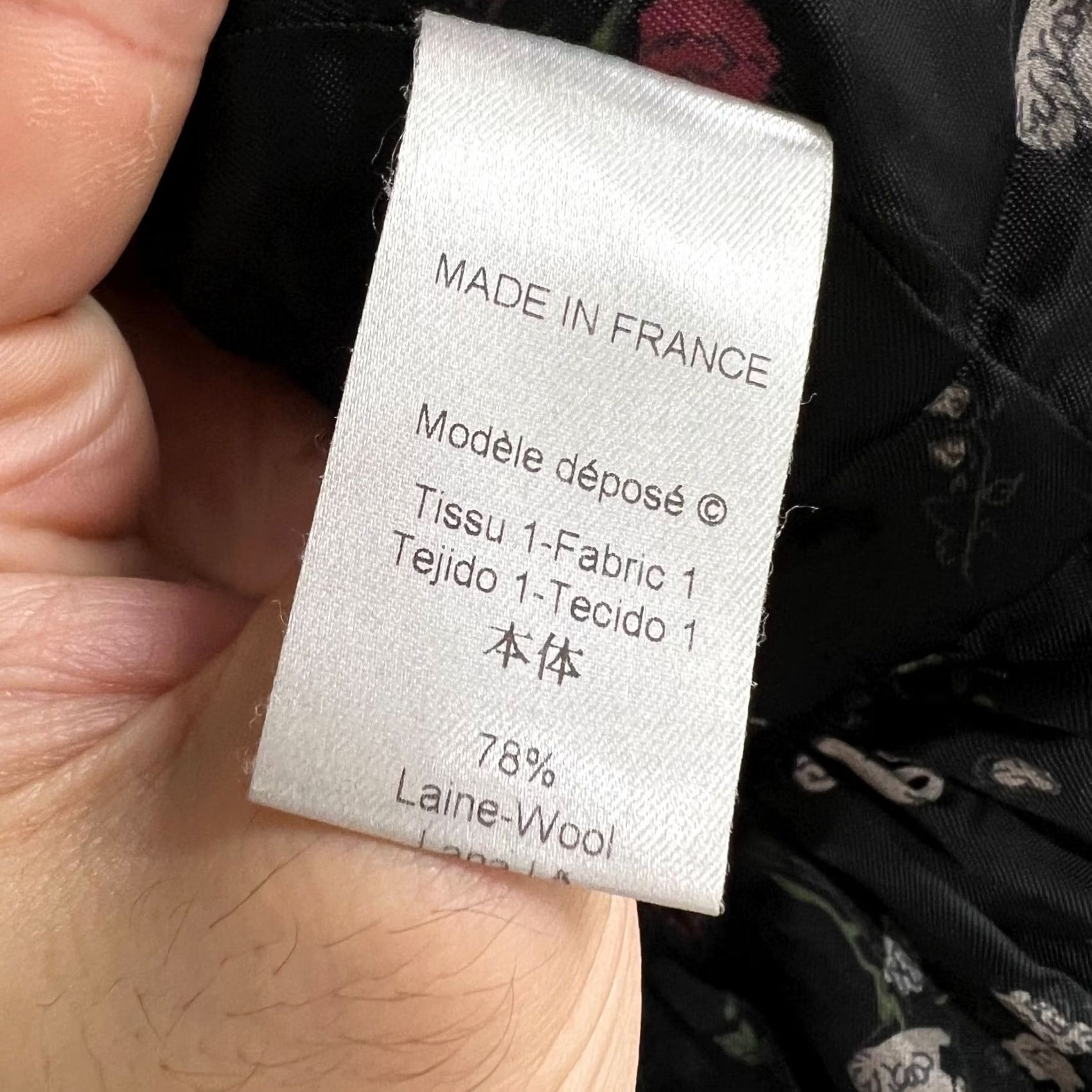 Kenzo VINTAGE KENZO Coat Jacket Women's M Gray Floral Wool 78% Wool 22% Polyamide Regular Size M Womens Size M / US 6-8 / IT 42-44 - 6 Thumbnail