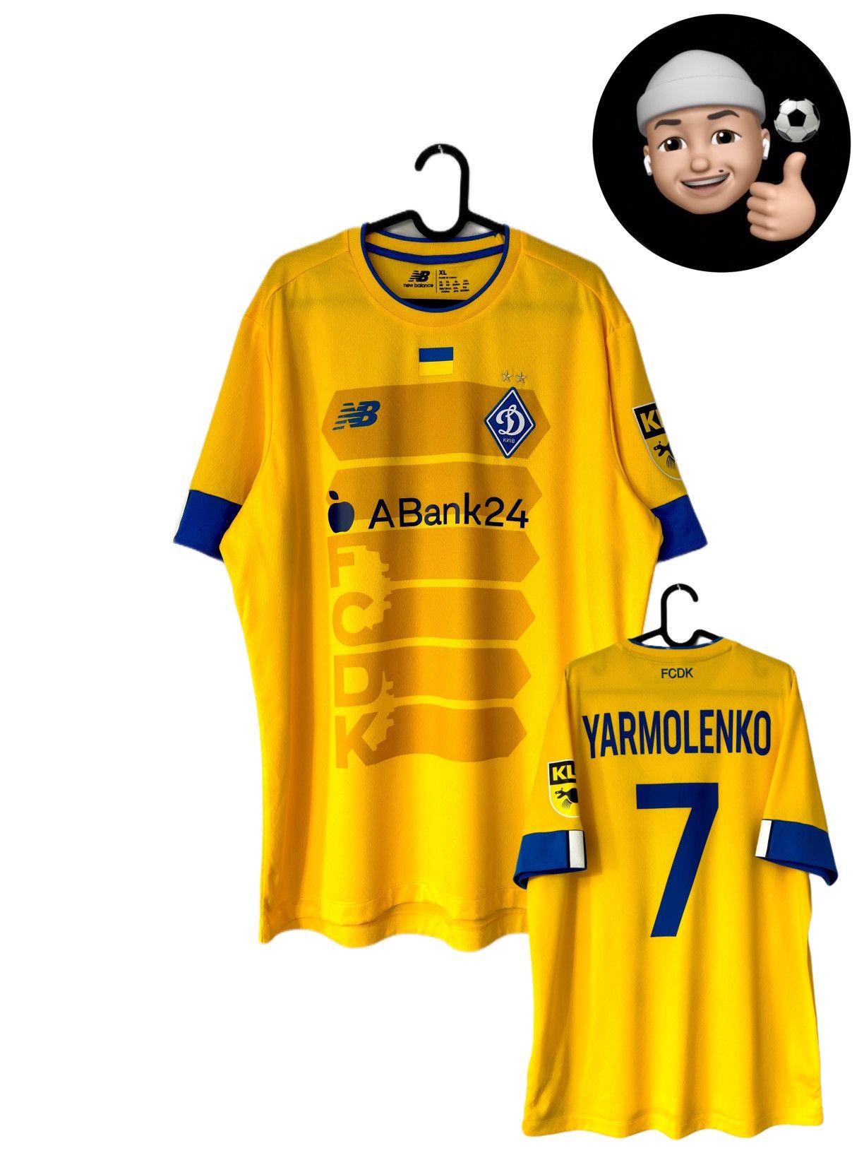 New Balance 2023 2024 Dynamo Kyiv GAME ISSUE New Balance Soccer Jersey Size US XL / EU 56 / 4 - 1 Thumbnail