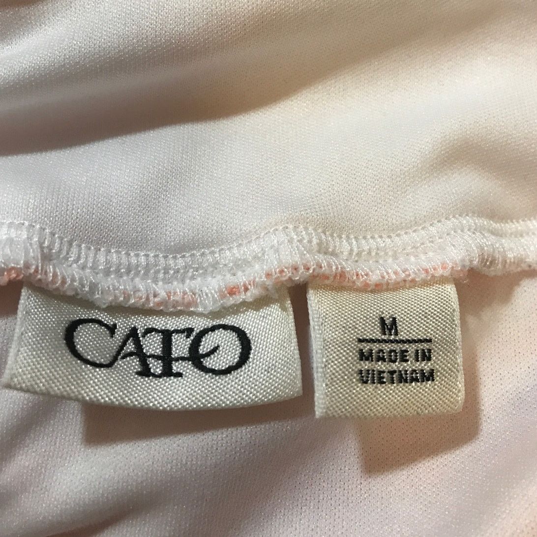 Other Cato Vintage Textured Lace Striped Lined A-line Midi Skirt M Size 32" / US 10 / IT 46 - 3 Thumbnail