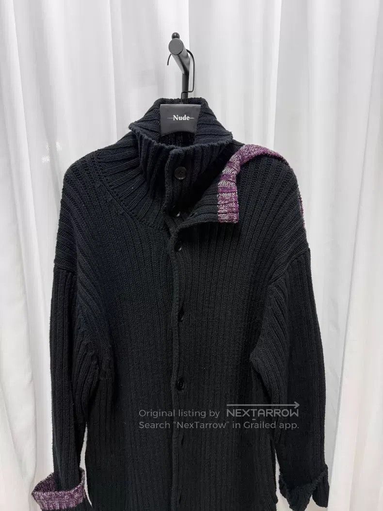 Yohji Yamamoto YOHJI YAMAMOTO Patchwork Super Long Knitwear Coat Size US M / EU 48-50 / 2 - 2 Thumbnail