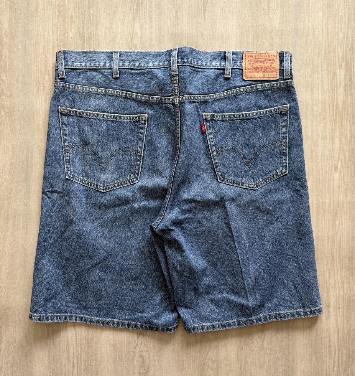 Levi's Vtg Y2K 07 Levis 550 Denim Shorts Sz 42 Straight Cotton Size US 42 / EU 58 - 1 Thumbnail