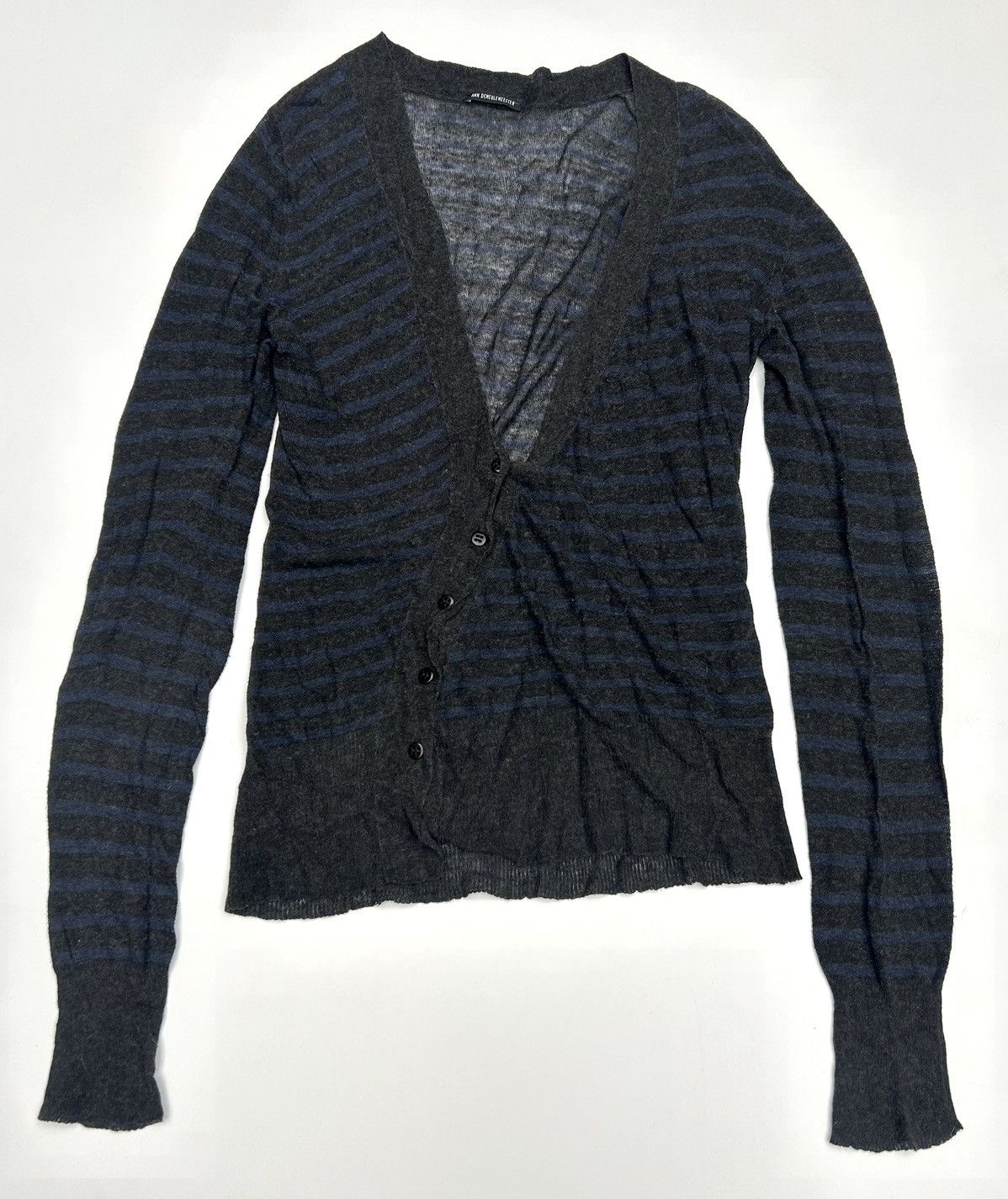 Ann Demeulemeester // Black Cashmere Blend V-Neck Cardigan – VSP Consignment