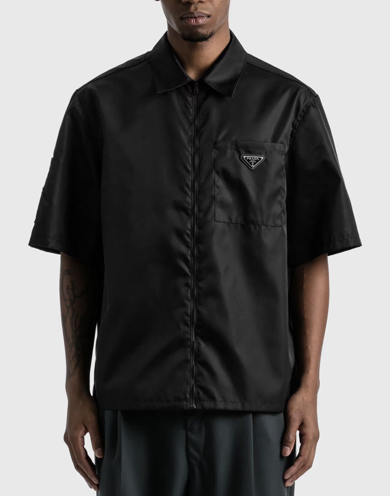 Prada short sleeve shirt best sale