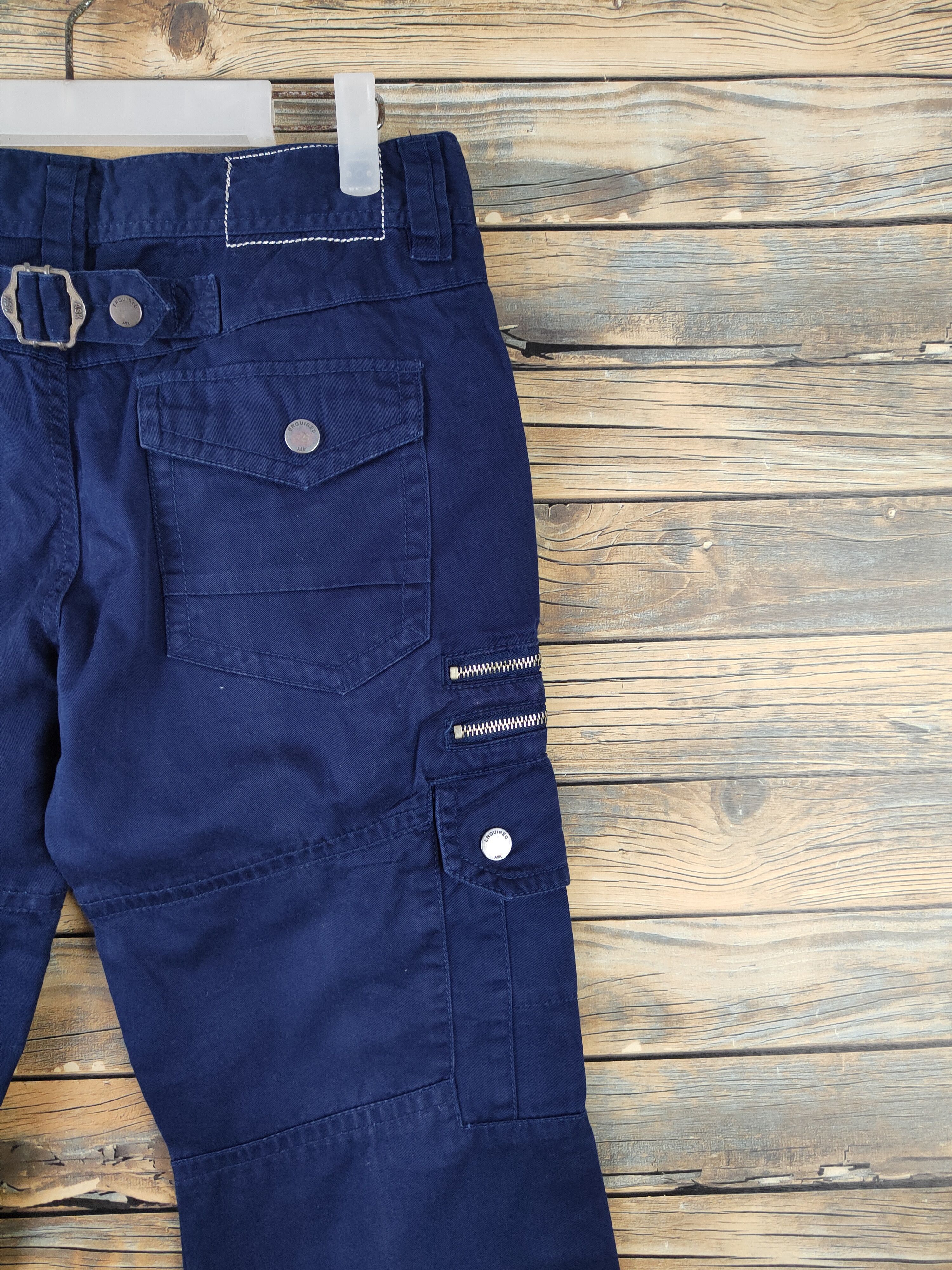 Japanese Brand DLL Ask Enquired Navy Multipocket Tactical Cargo Pants #193 Size US 29 - 12 Thumbnail