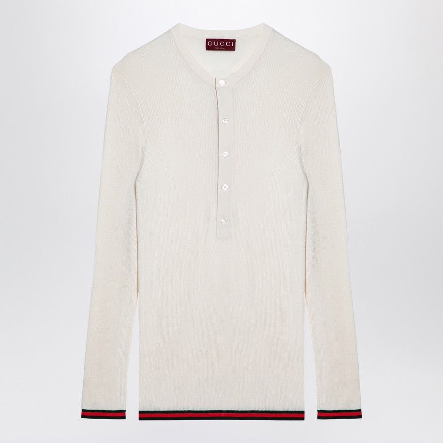 Gucci o1d2blof0325 Silk Jersey in White Size US XL / EU 56 / 4 - 1 Thumbnail