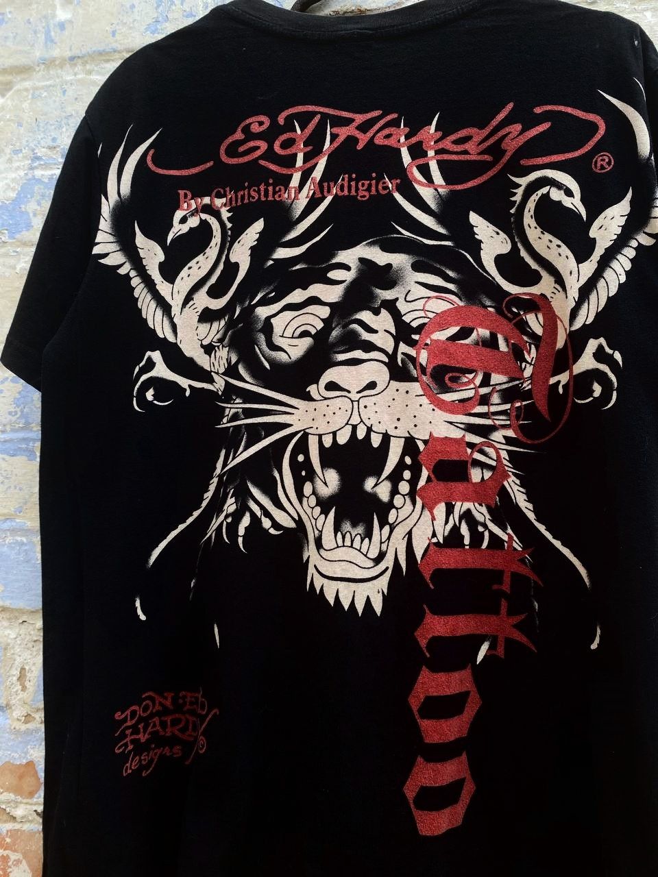 Christian Audigier Gattoo Ed Hardy By Christian Audigier Tee Tattoo Kills Love Size US L / EU 52-54 / 3 - 5 Thumbnail