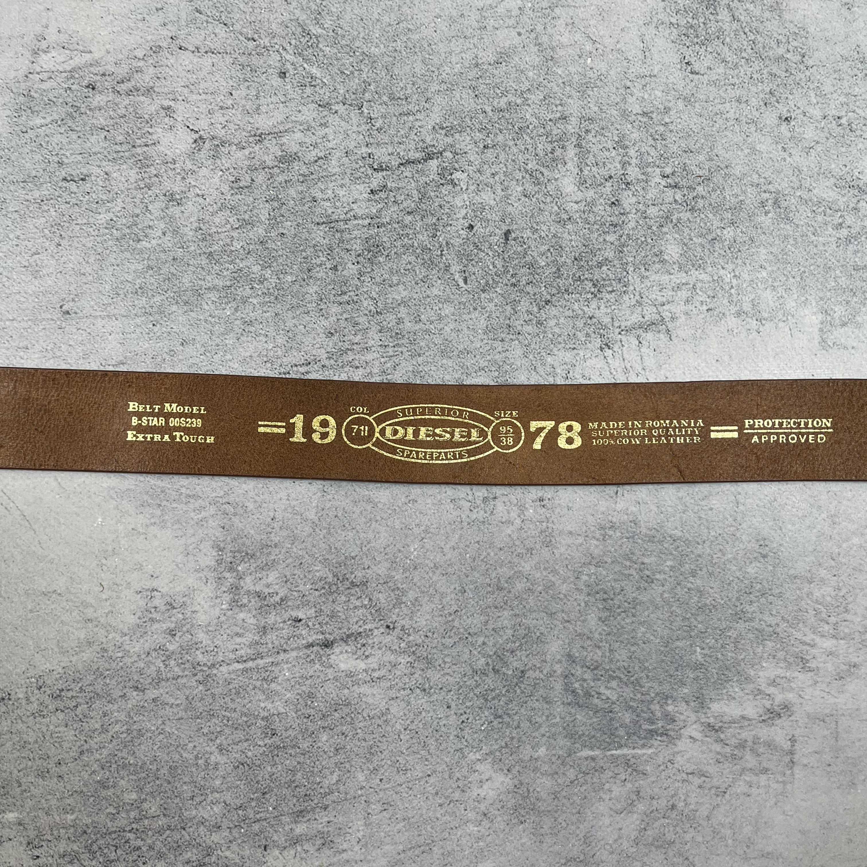 Diesel Vintage Diesel B-Star Leather Y2K Belt 2000’s Size ONE SIZE - 8 Thumbnail