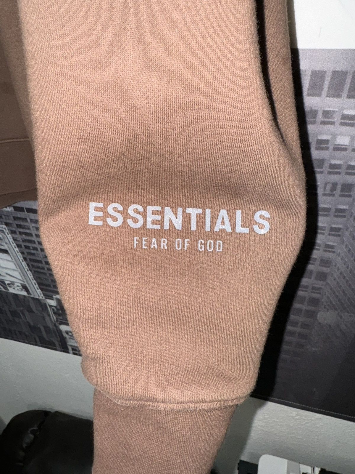 Fear of God 💥Fear of God Essentials Half Zip Pullover SZ Small Taupe Size US S / EU 44-46 / 1 - 6 Thumbnail