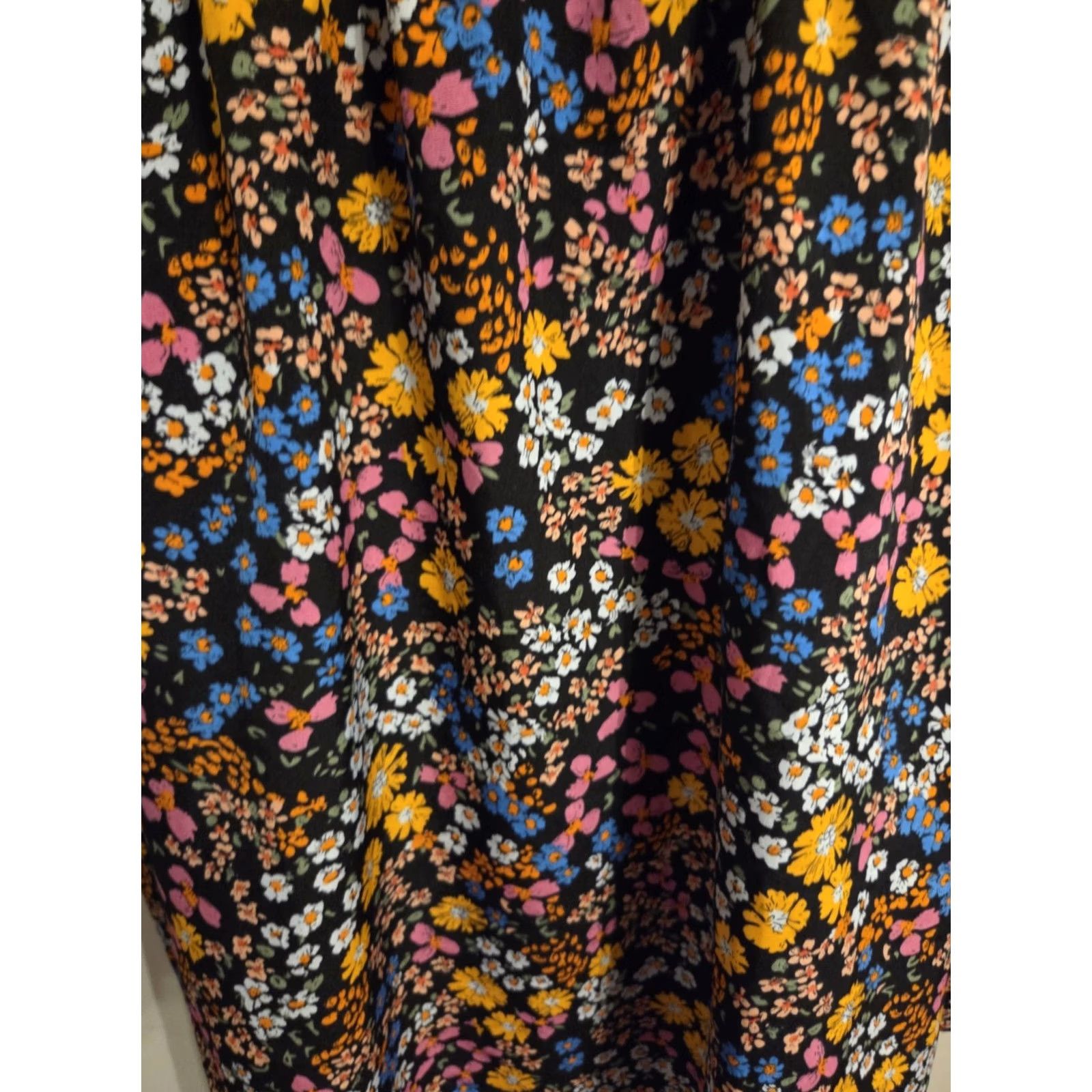 Shein SHEIN Curve 4XL Floral Print Cap Sleeve A-Line Dress Short Sleeve Knee Length Casual Women Multicolor Summer Size 40" / US 18 - 5 Thumbnail