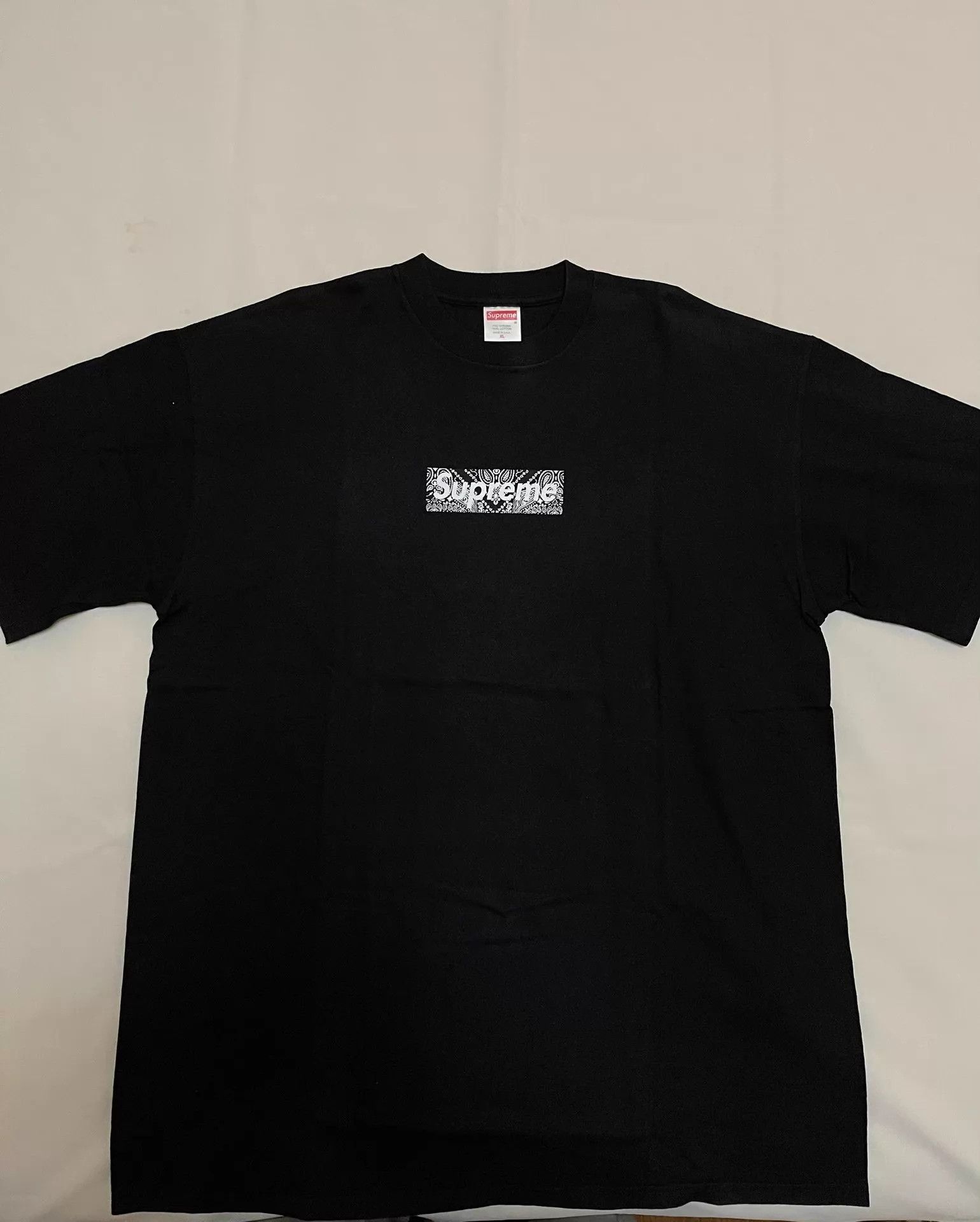 Supreme Supreme 2001 OG Bandana Box Tee Silk Tag Black XL New Rare Size US XL / EU 56 / 4 - 2 Thumbnail