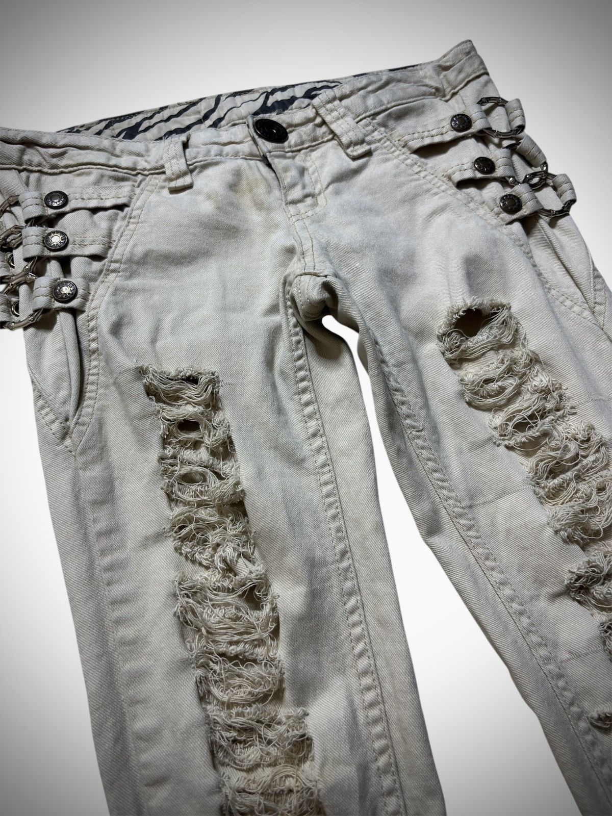 If Six Was Nine 2000’s D.I.A Spec - Distressed Skinny Heisei-era Punk Style Size 27" / US 4 / IT 40 - 3 Thumbnail