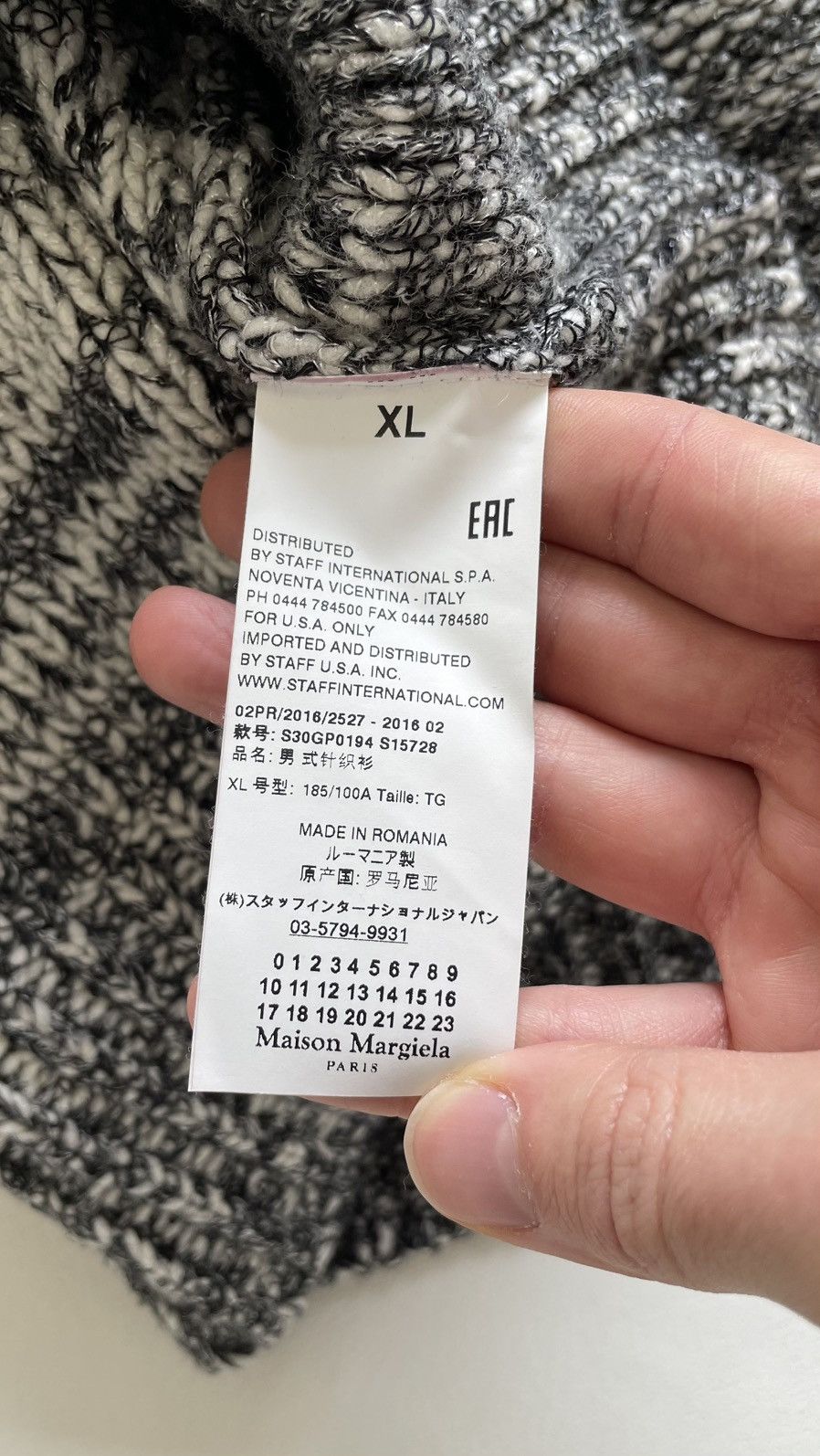 Maison Margiela A/W 16 ‘Chainmail’ Weave Gray Sweater Size US XL / EU 56 / 4 - 10 Thumbnail