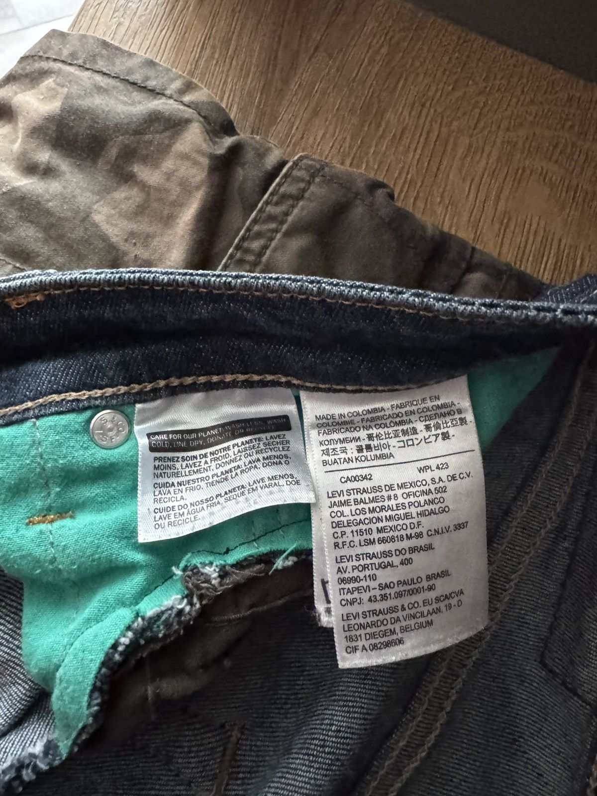 Levi's Patch Work Vintage Levis 517 Boot Cut Release Hem Jeans Size US 33 - 10 Thumbnail