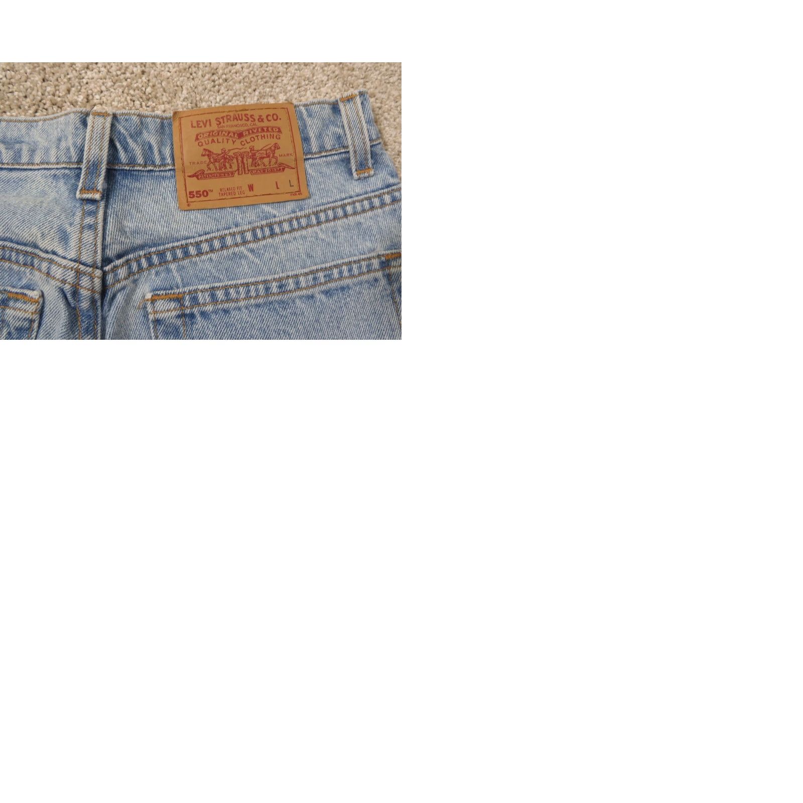 Levi's VINTAGE Levi's 550 Jeans Denim Straight Regular 12 Women 30x32 Blue 1998 USA Overall Size 34" / US 12 / IT 48 - 9 Thumbnail