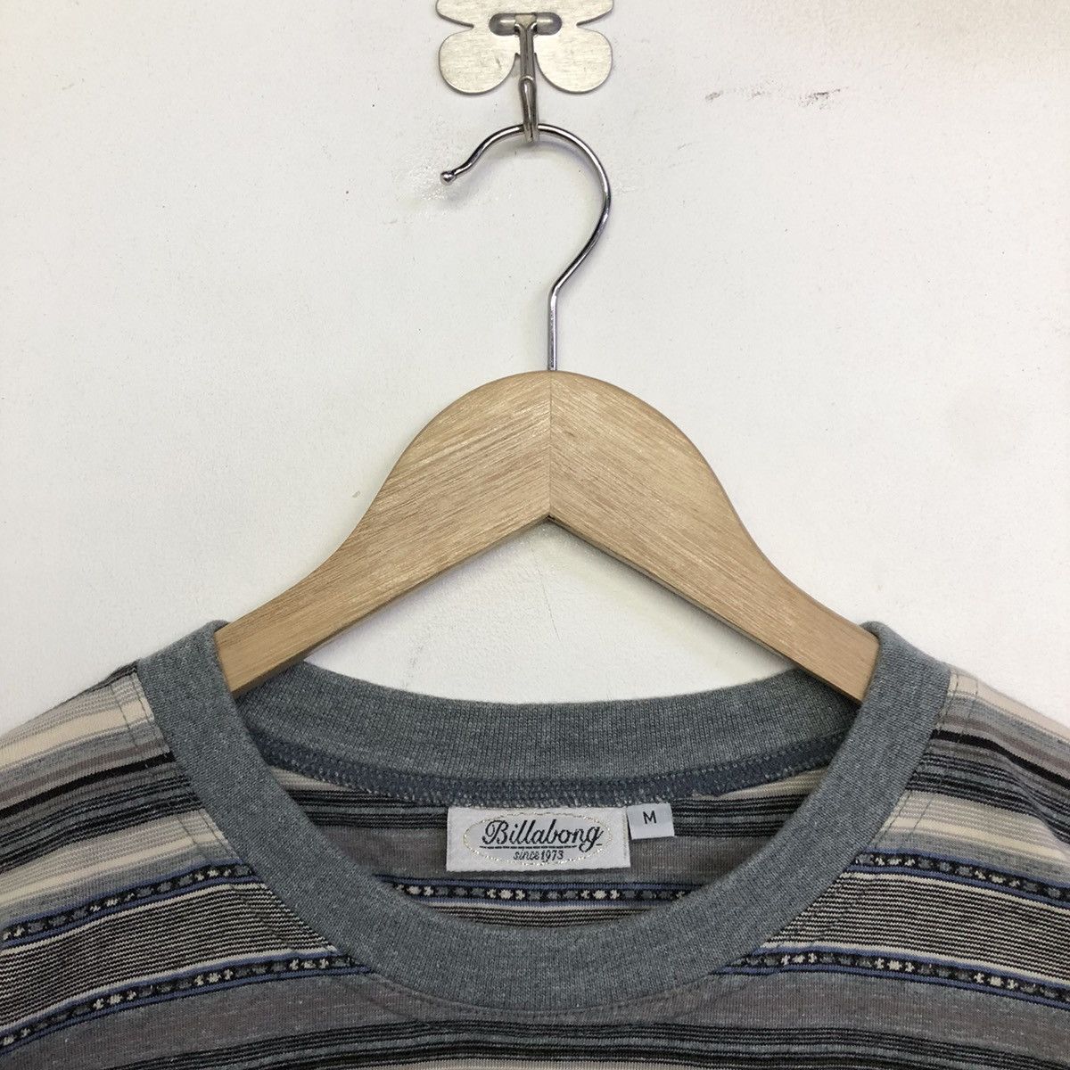 Billabong Vintage BILLABONG Surfing Motive Stripe Tshirt Size US M / EU 48-50 / 2 - 10 Thumbnail