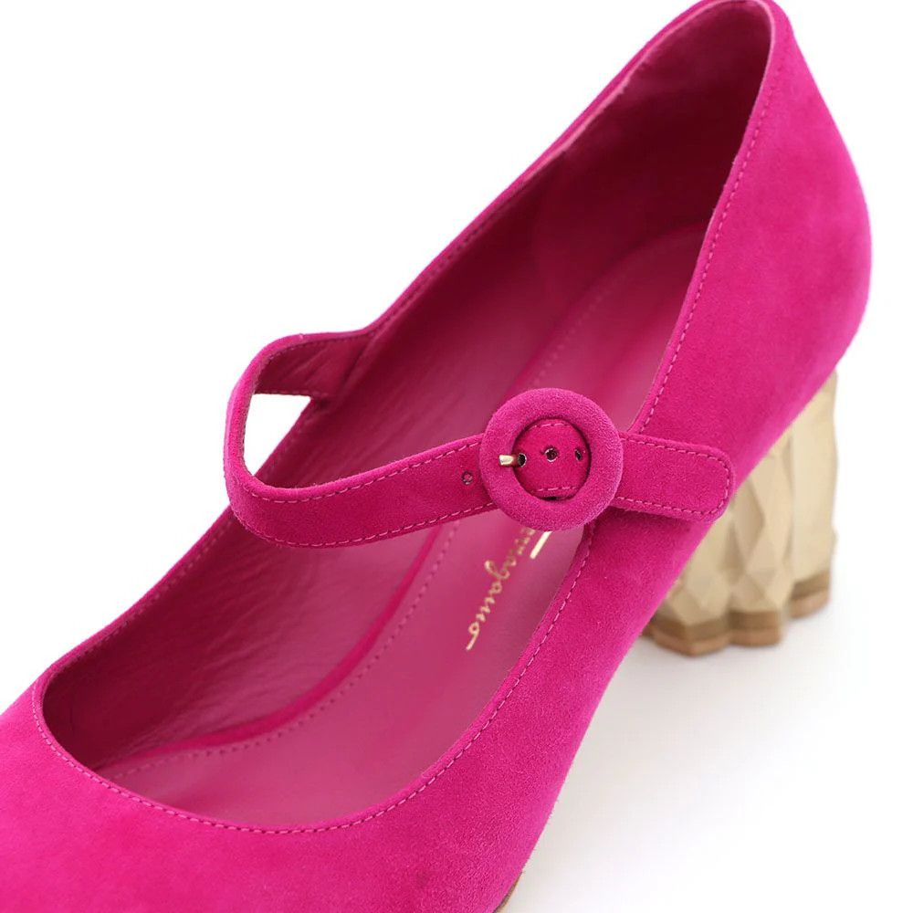 Salvatore Ferragamo o1y0426 Pumps in Fuchsia Size US 9 / IT 39 - 5 Thumbnail