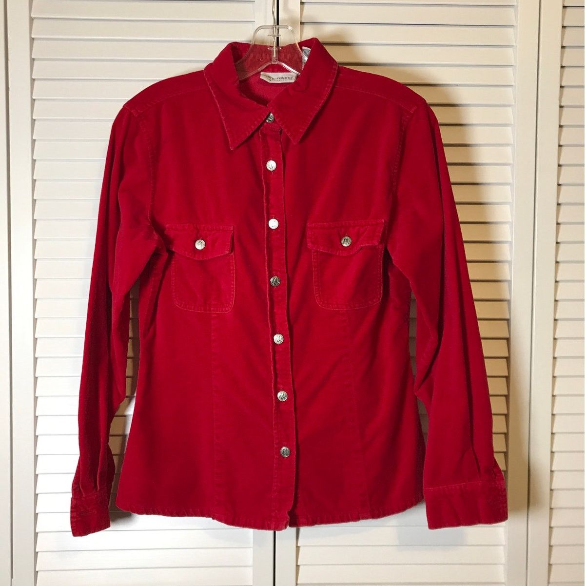 Other Kathy Ireland Red Collared Long-Sleeve Sportswear Shirt S Size S / US 4 / IT 40 - 1 Thumbnail