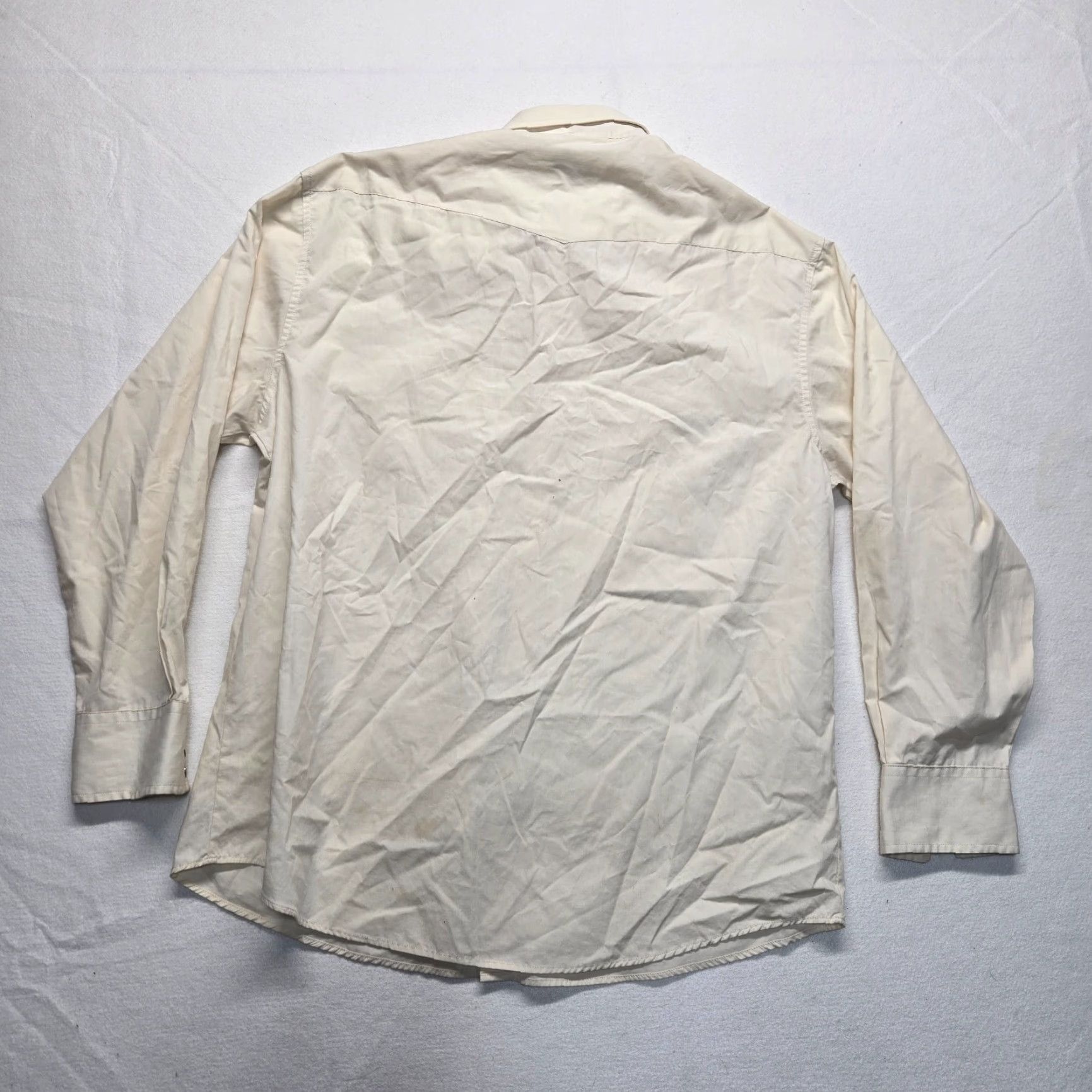 Vintage Gioberti Shirt Mens XL Ivory Plaid Western Button-Up Snap Shirt Size US XL / EU 56 / 4 - 8 Thumbnail