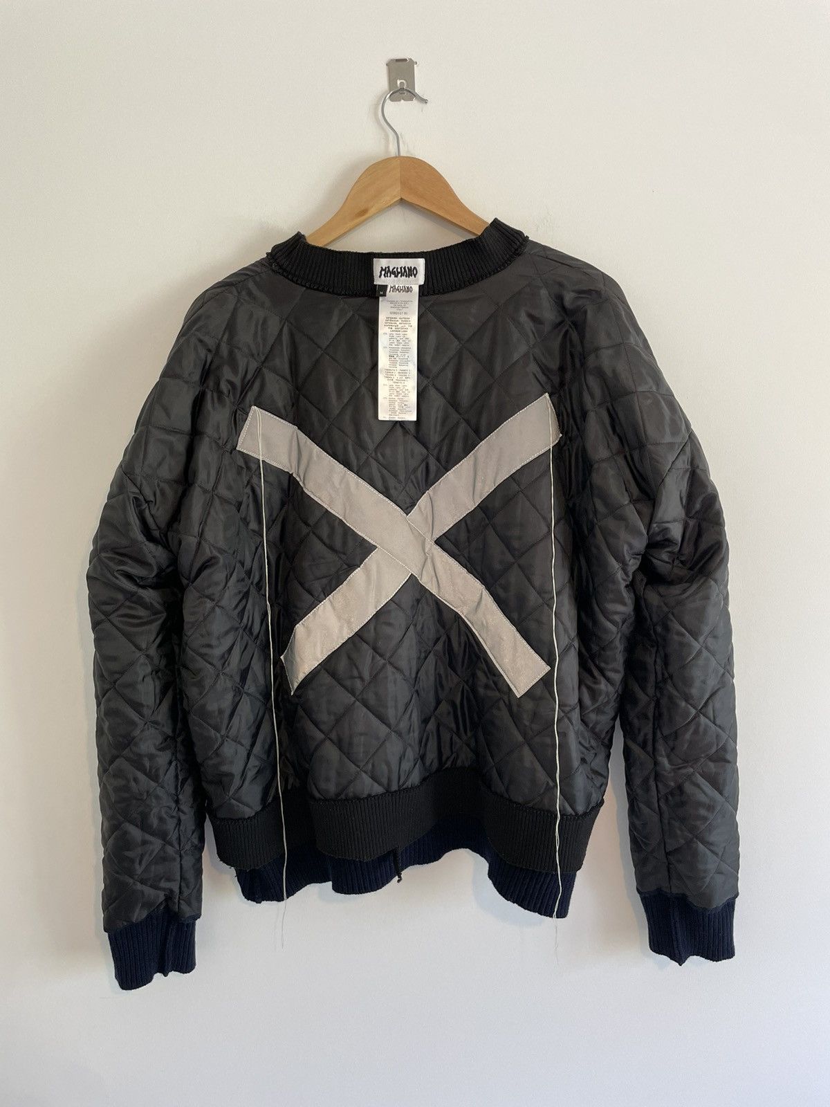 image of Magliano Aw19 Big Padded V Neck Knit in Navy, Men's (Size Medium)