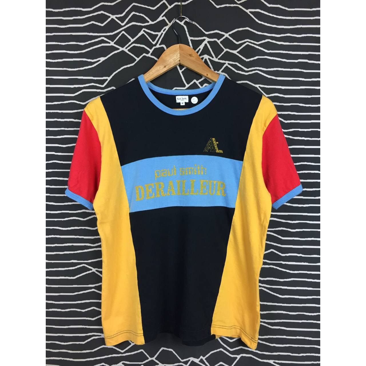 Paul Smith Paul Smith London DERAILLEUR Spell Out Logo Color Block Tee Size US M / EU 48-50 / 2 - 1 Thumbnail