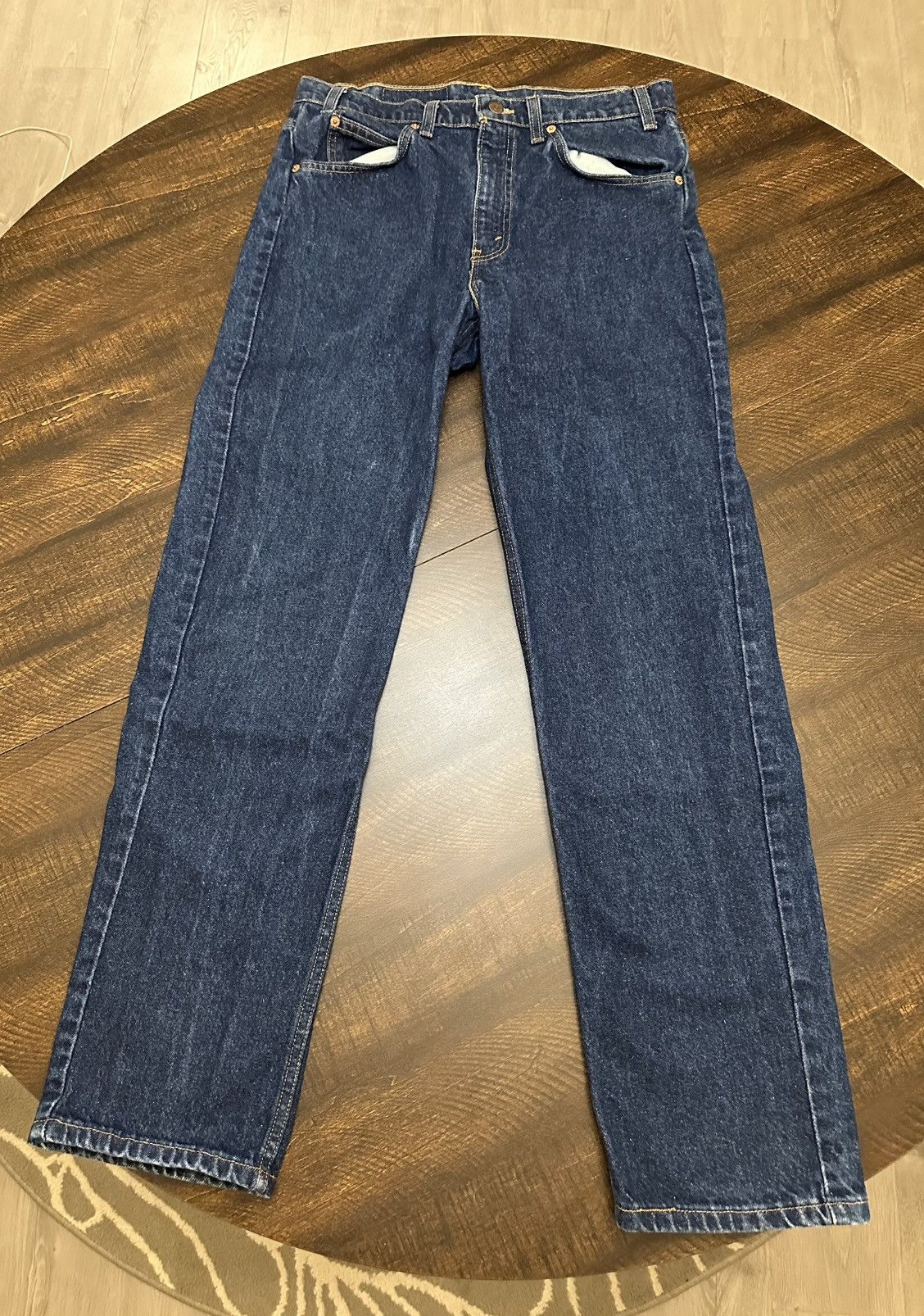 Levi's VTG 90s Orange Tab Levi’s 505 Regular Straight Leg 32x31.5 Size US 32 / EU 48 - 3 Thumbnail