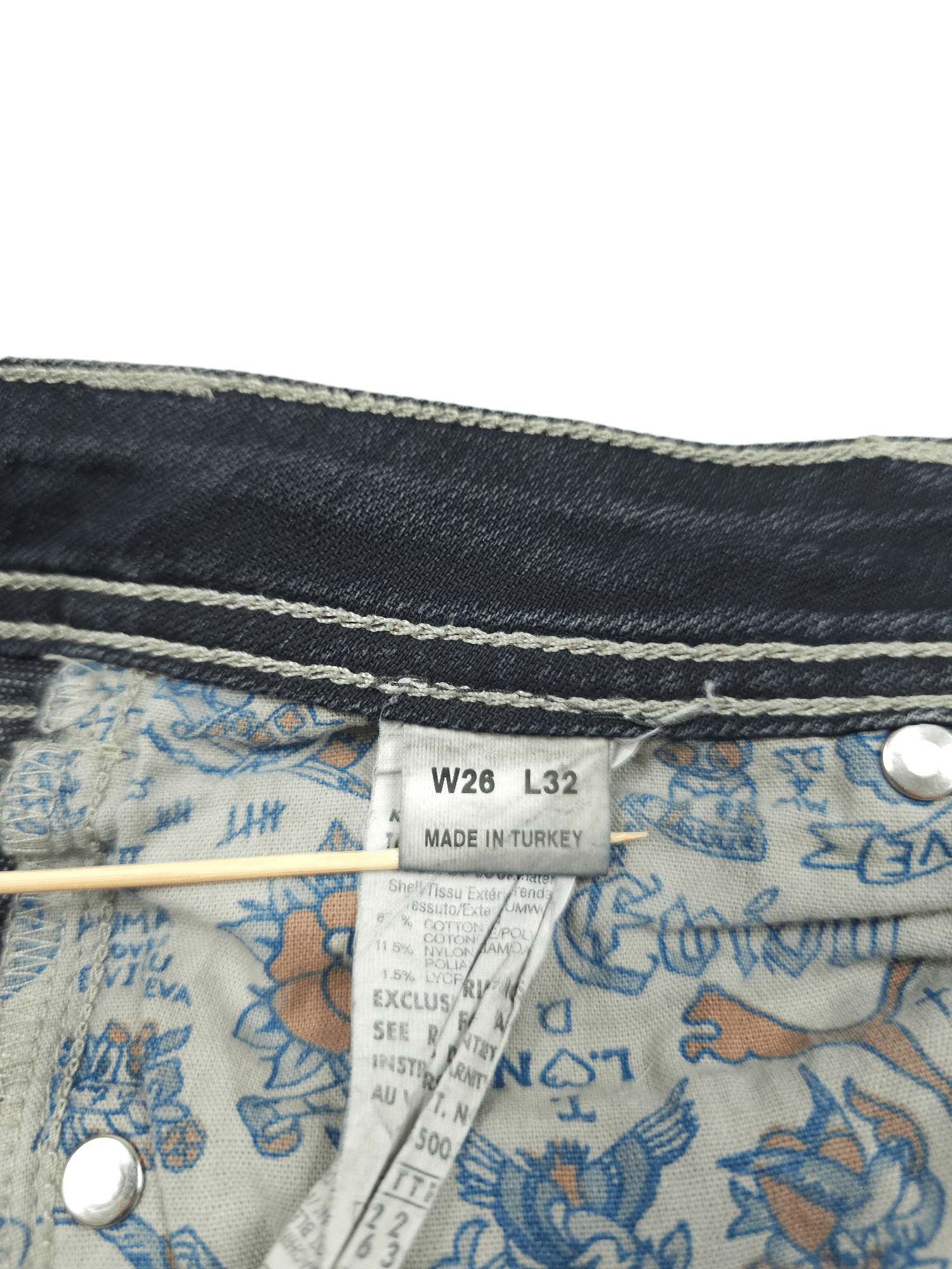 Evisu × Vintage 💎 26/32 Evisu X Puma Skinny Women's Denim Jeans Y2K Size 26" / US 2 / IT 38 - 14 Thumbnail