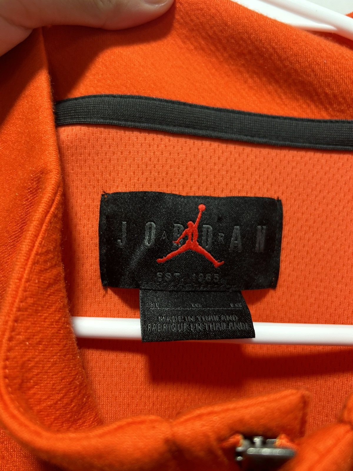 Jordan Brand Orange Dri-Fit Jordan 1/4 Zip Pullover Size US XL / EU 56 / 4 - 3 Thumbnail