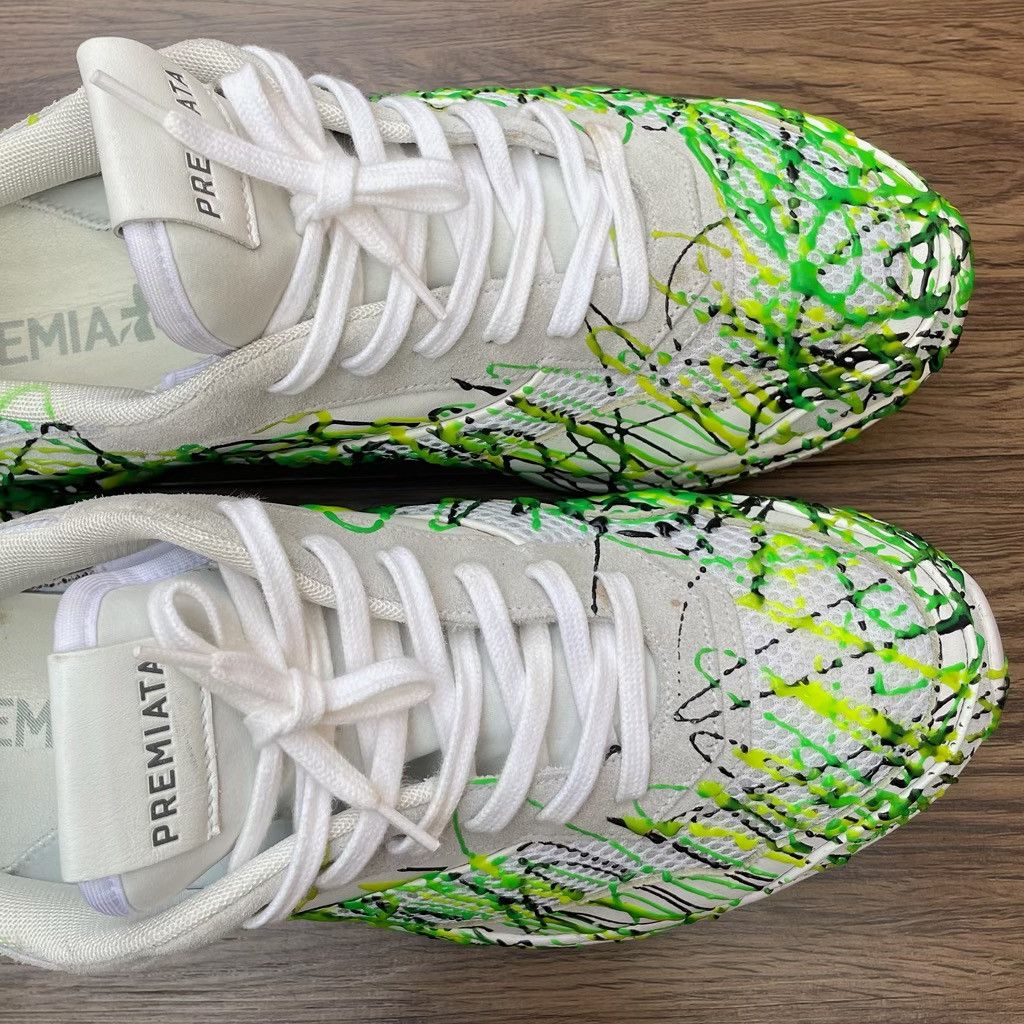 Premiata Premiata Hand Painted Sneakers Size US 11 / EU 44 - 10 Thumbnail