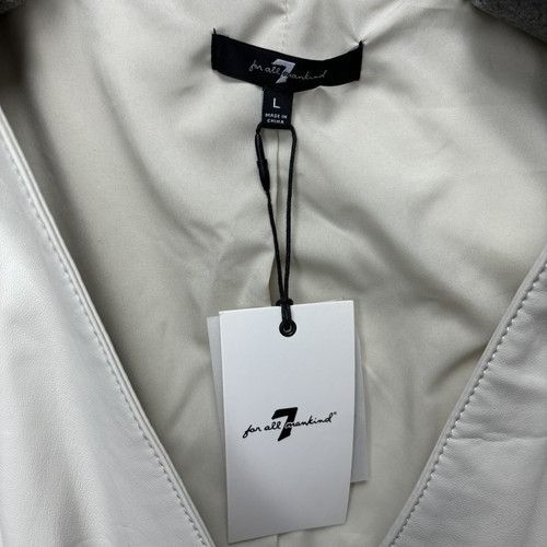 7 For All Mankind 7 For All Mankind Womens Sz Large Beige Wrap Dress Jacket Ve Size L / US 10 / IT 46 - 3 Thumbnail
