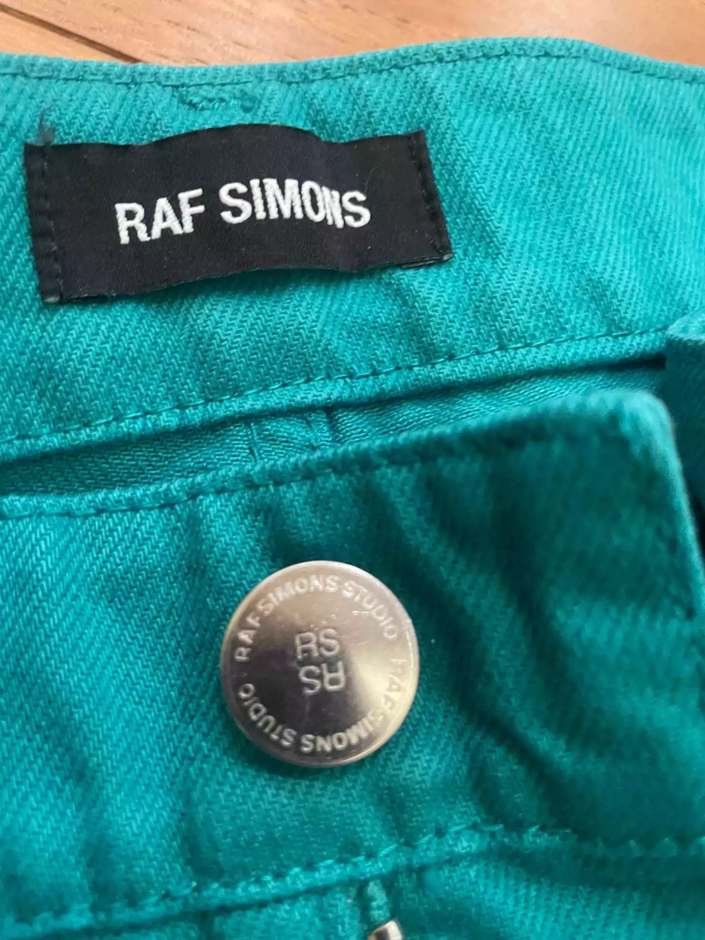 Raf Simons Raf Simons AW21 Lake Green Blue Straight Jeans-2505 Size US 32 / EU 48 - 3 Thumbnail