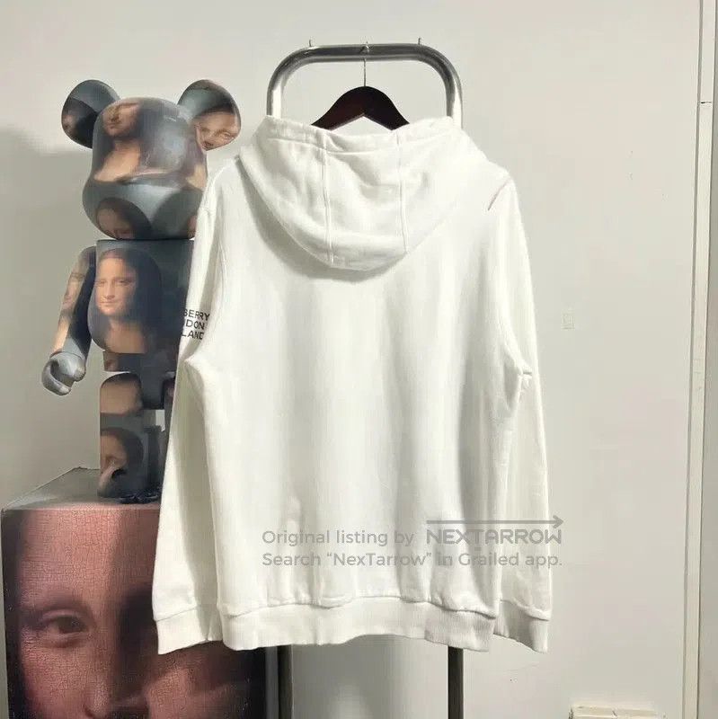 Burberry Burberry White Cotton Men's Hoodie. Size US L / EU 52-54 / 3 - 2 Thumbnail