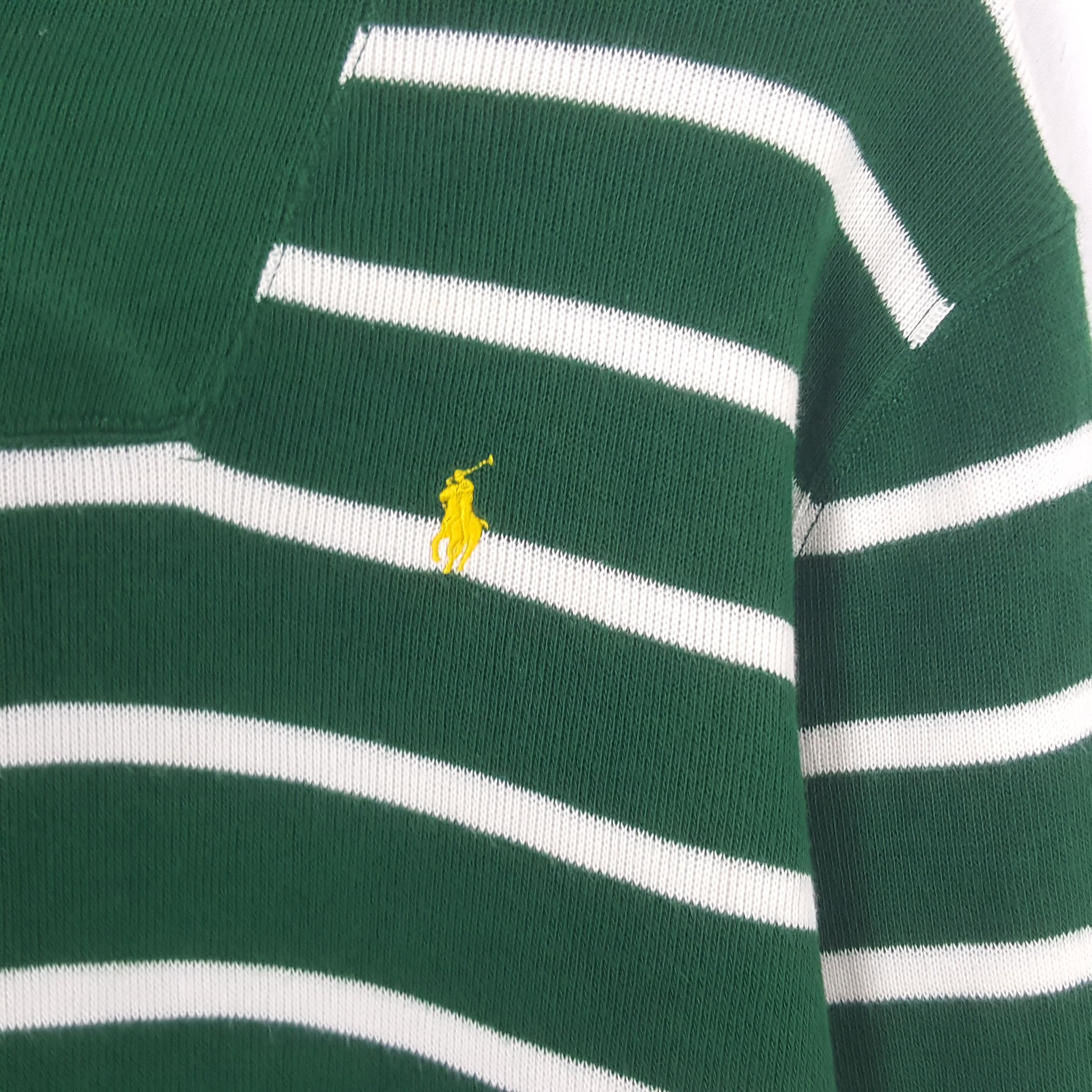 Polo Ralph Lauren × Vintage Vintage Polo Ralph Lauren Striped Sweatshirt Size US S / EU 44-46 / 1 - 2 Thumbnail