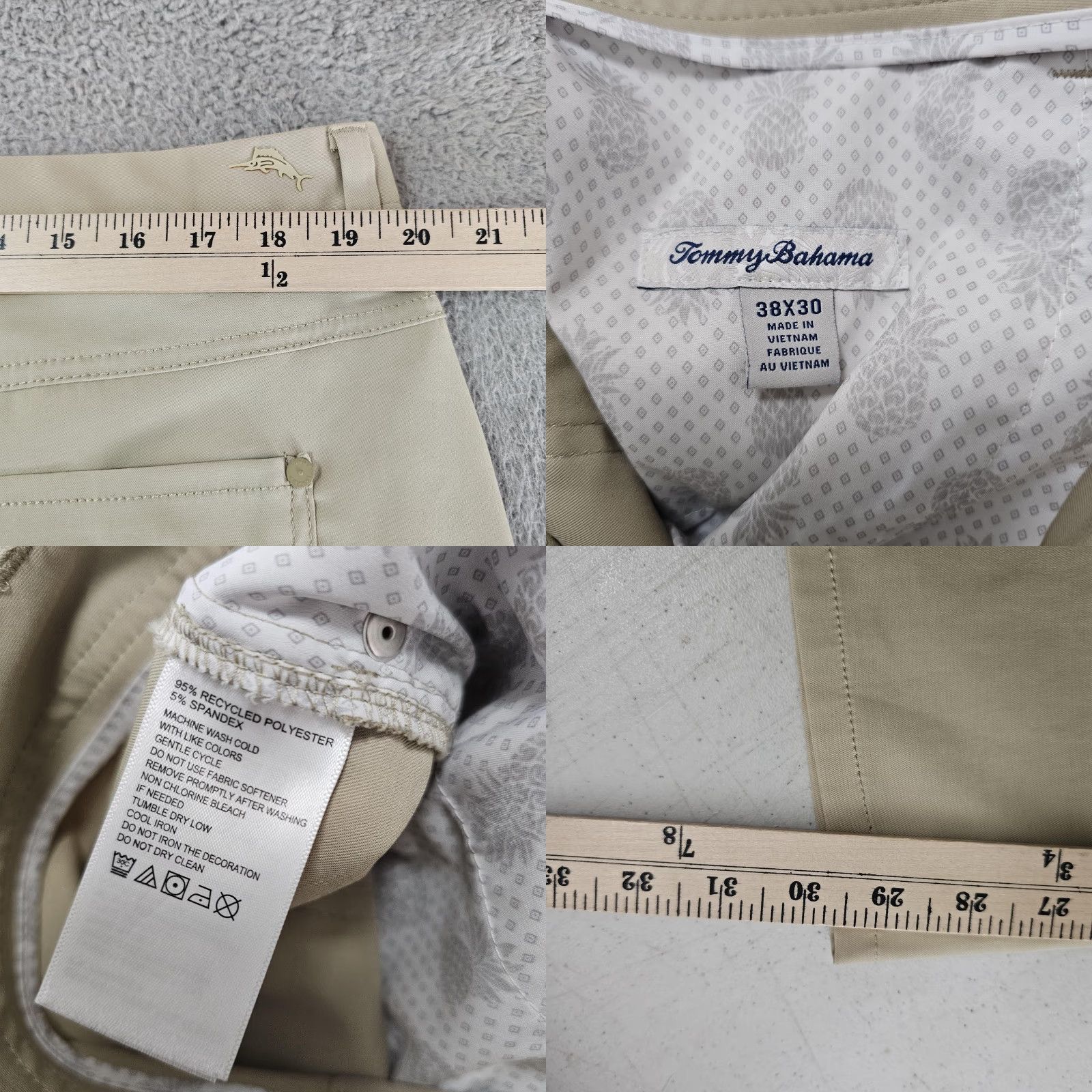 Tommy Bahama Tommy Bahama Pants Mens 38x30 Khaki Stretch 5 Pocket Performance Casual Golf Size US 38 / EU 54 - 8 Thumbnail