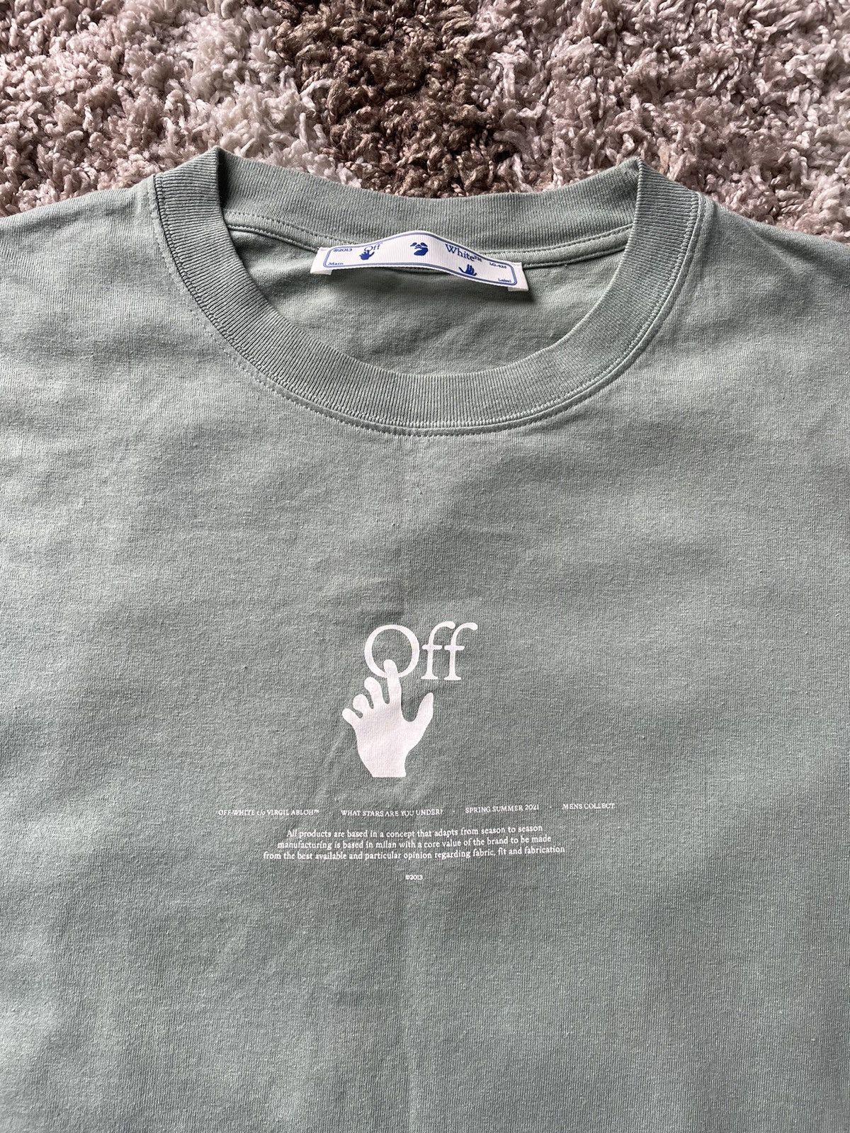 Balenciaga × Off-White Off White Graffiti Oversized Tee Big logo 2021 Spring Summer Size US L / EU 52-54 / 3 - 5 Thumbnail