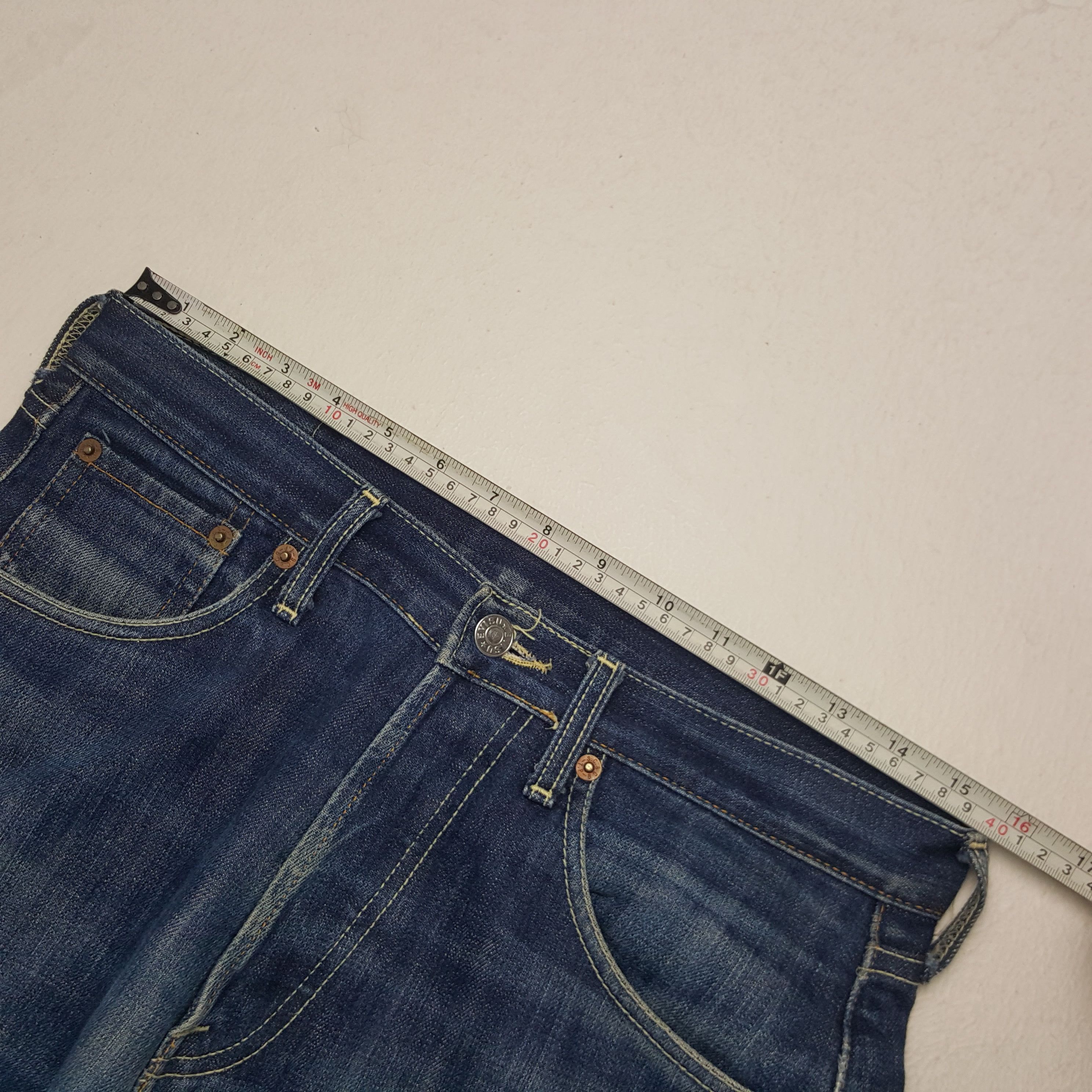 Japanese Brand × Vintage Vintage Evisu Japan Custom Daicock Denim Jeans Size US 31 - 7 Thumbnail