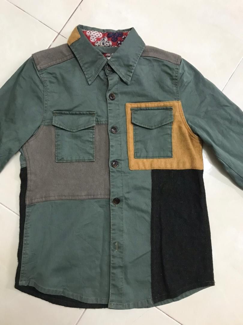 Designer × Japanese Brand JEAN NASSAUS CALIFORNIA PATCHWORK SHIRT WOMEN Size XS / US 0-2 / IT 36-38 - 1 Thumbnail