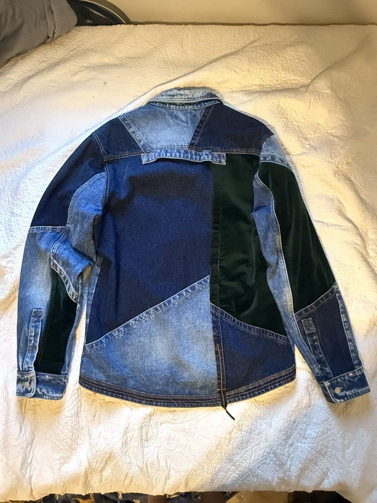 Off-White OFF WHITE denim patchwork jacket FALL/WINTER 2020 Collection Size US XL / EU 56 / 4 - 10 Thumbnail