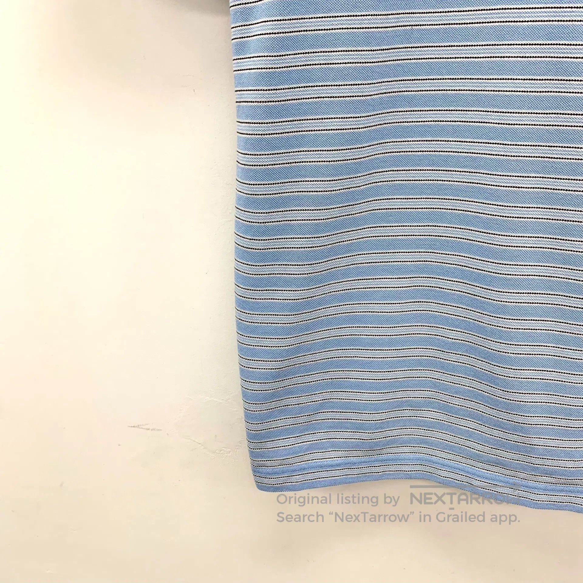 Prada Prada Blue logo striped short sleeve Polo shirt| Size US S / EU 44-46 / 1 - 4 Thumbnail